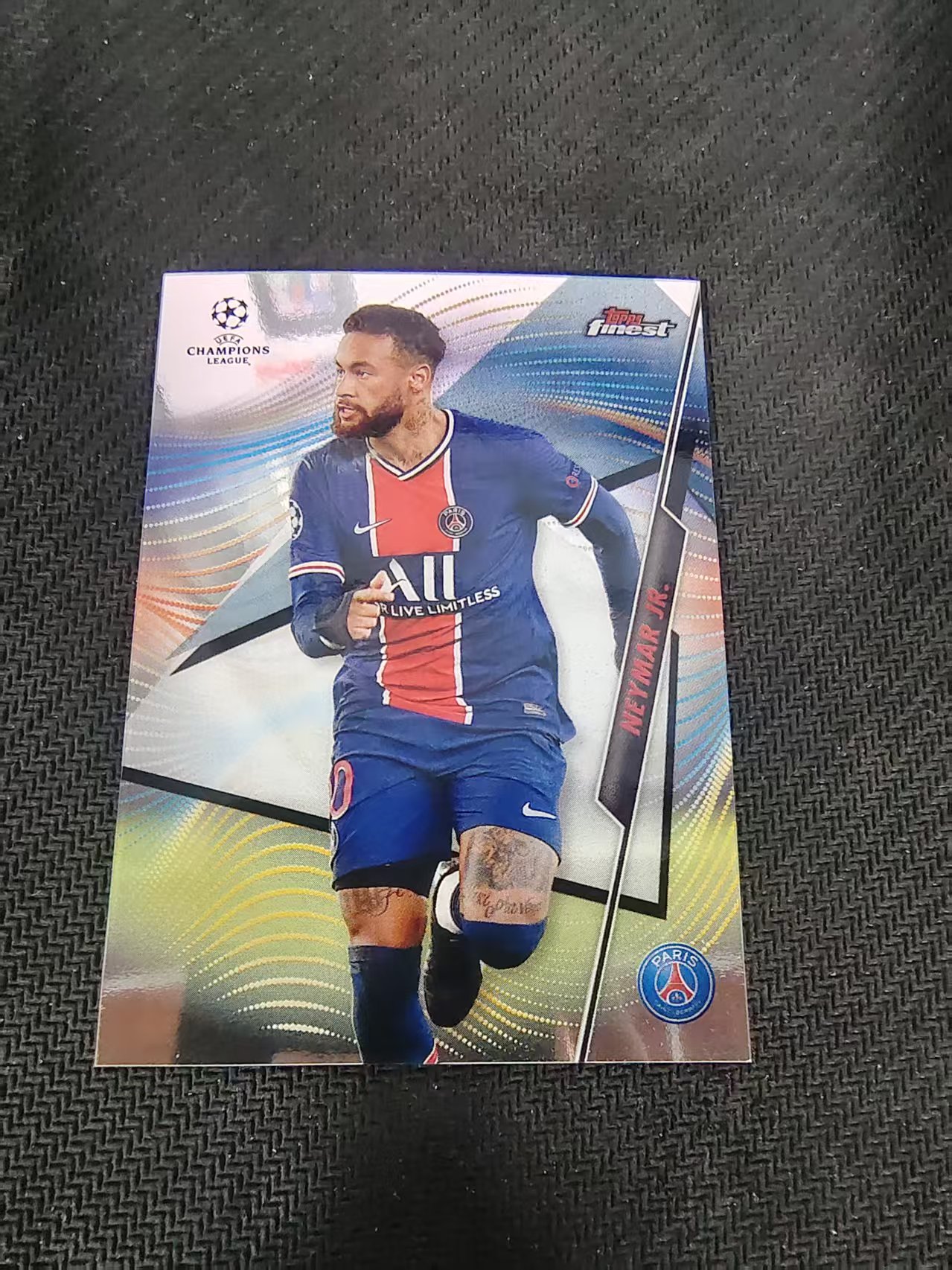 【可合并,不累计】2021 Topps Finest Neymar Jr 欧冠 巴西 巴萨 巴黎 内马尔 马儿 划痕 边角瑕疵 #25
