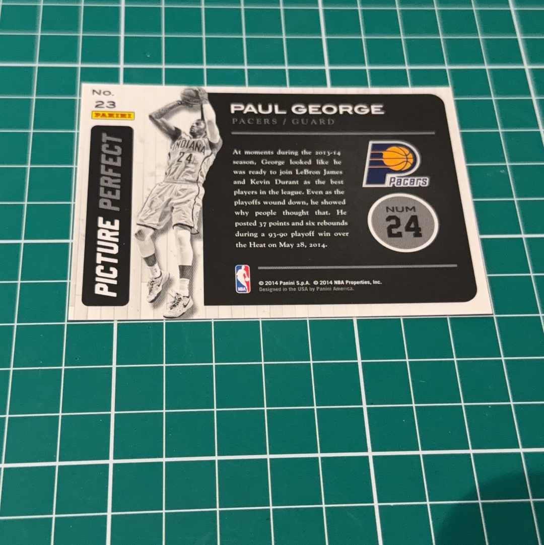 2014-15 Panini Americana Paul George S.p.a. 保罗乔治 泡椒 大头特卡 闪卡 特卡 精美选图 多年老卡 绝版卡 稀有大比例