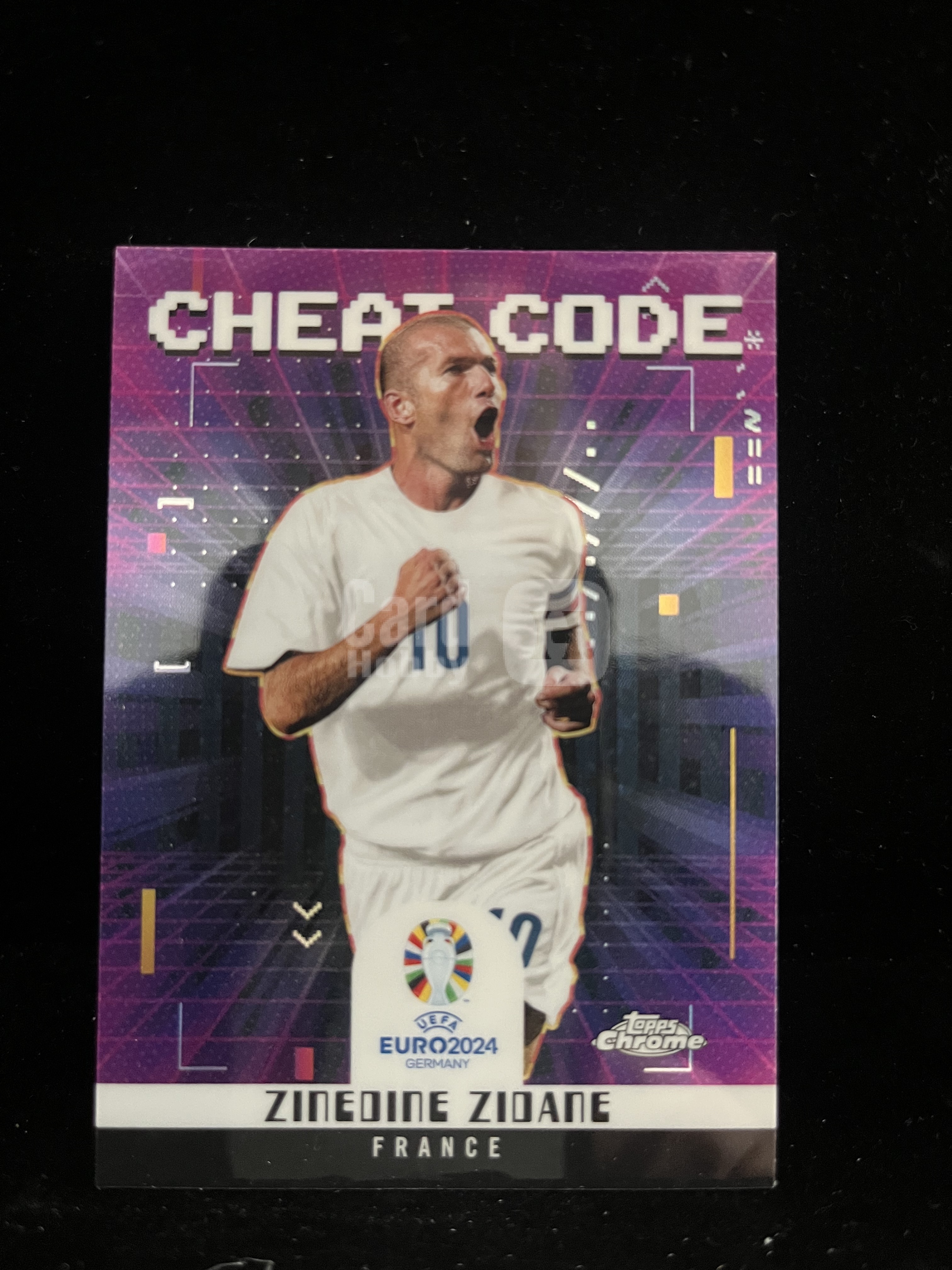 免费代拍 2024 Topps Chrome UEFA Euro 2024 齐达内 Zinedine Zidane Cheat Code 卡品如图#B区443