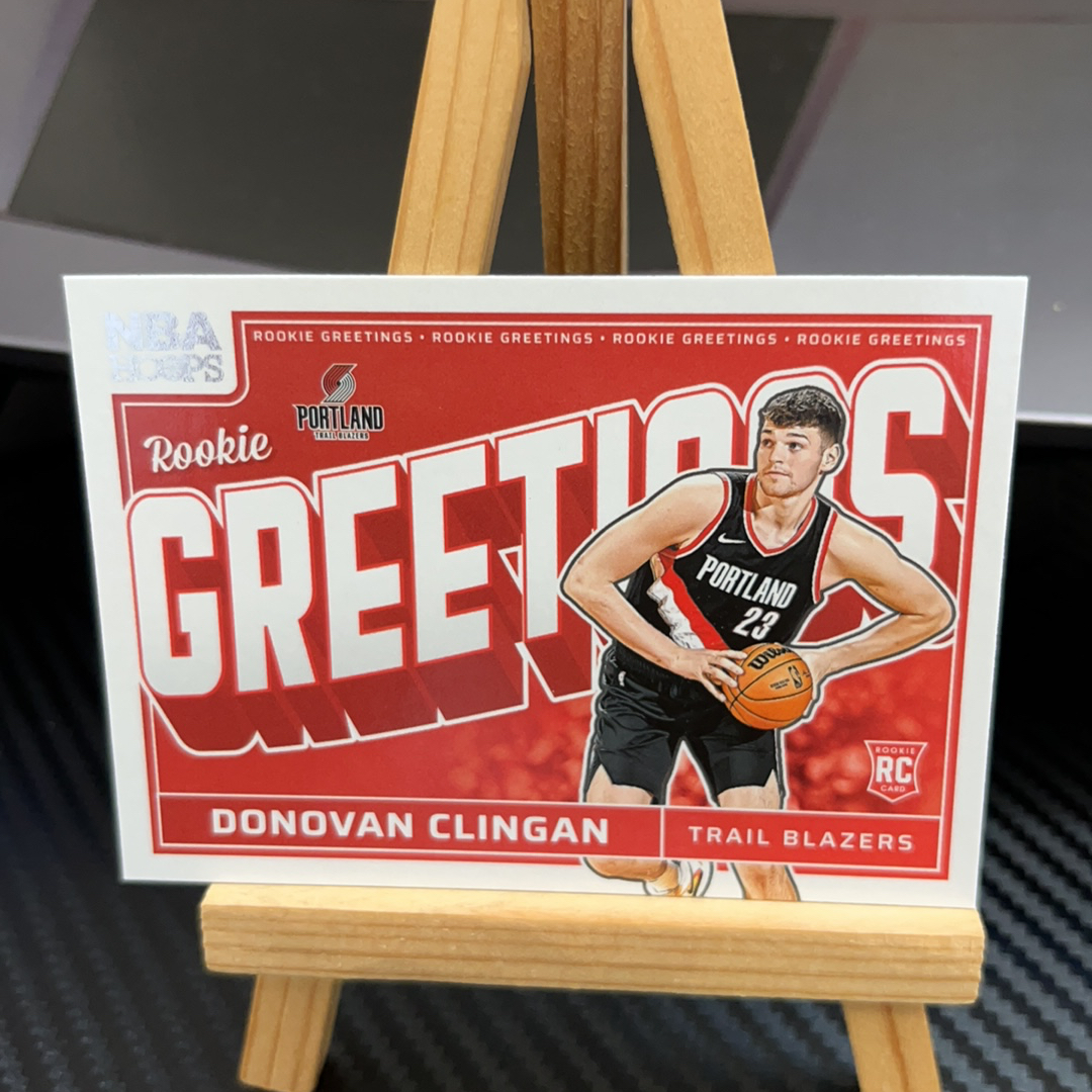 2024-25 Panini NBA Hoops Donovan Clingan RC 多诺万 克林根 开拓者 新秀 hoops系列 特卡 卡品如图 凑图必备 值得收藏!免费代卖!