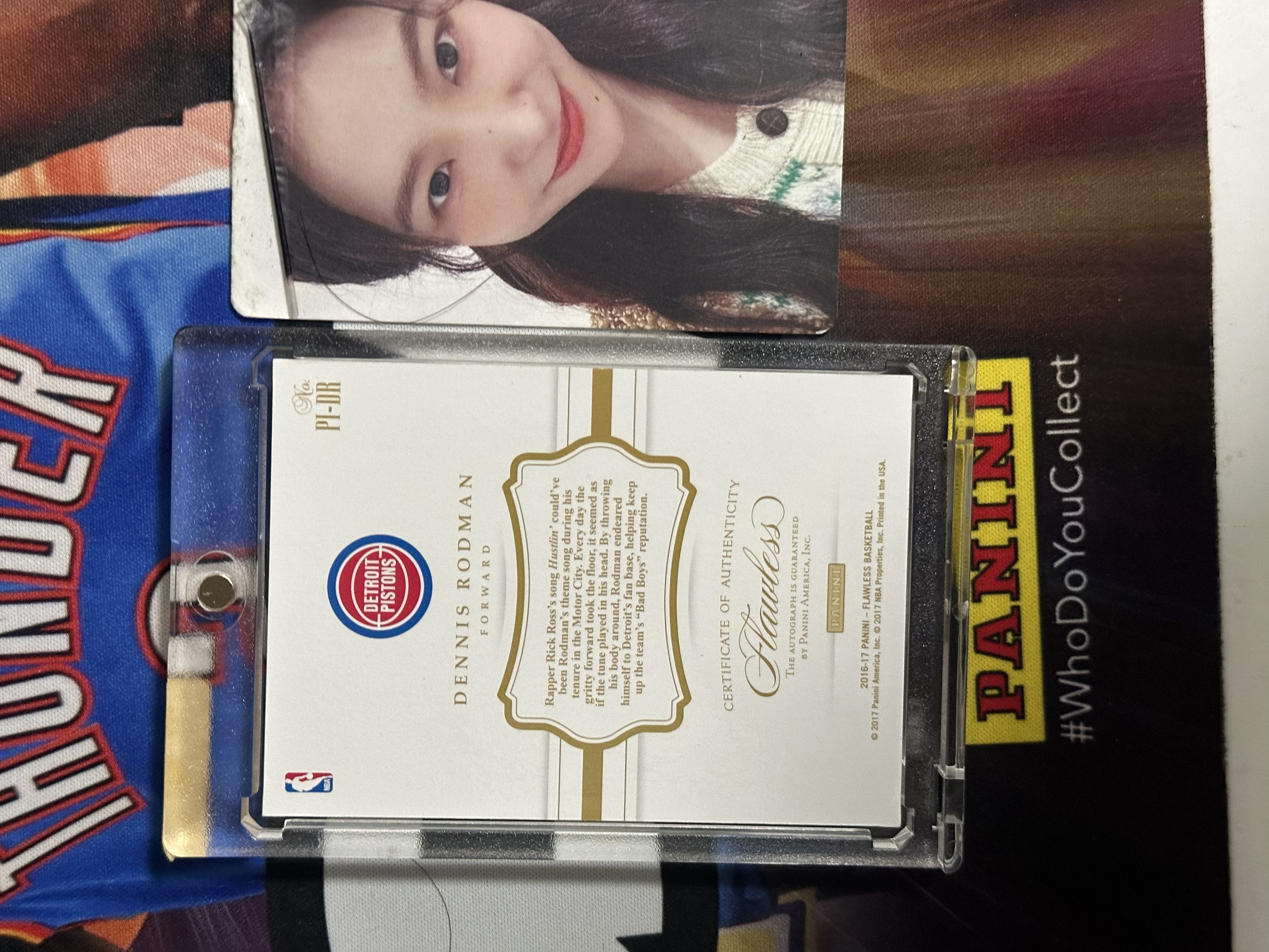 2016-17 Panini Flawless Dennis Rodman 【小猪包代卖】活塞 罗德曼 手提 25编 签字 卡签 全签 ink特卡 稀有 墨迹如图 cc 凯文