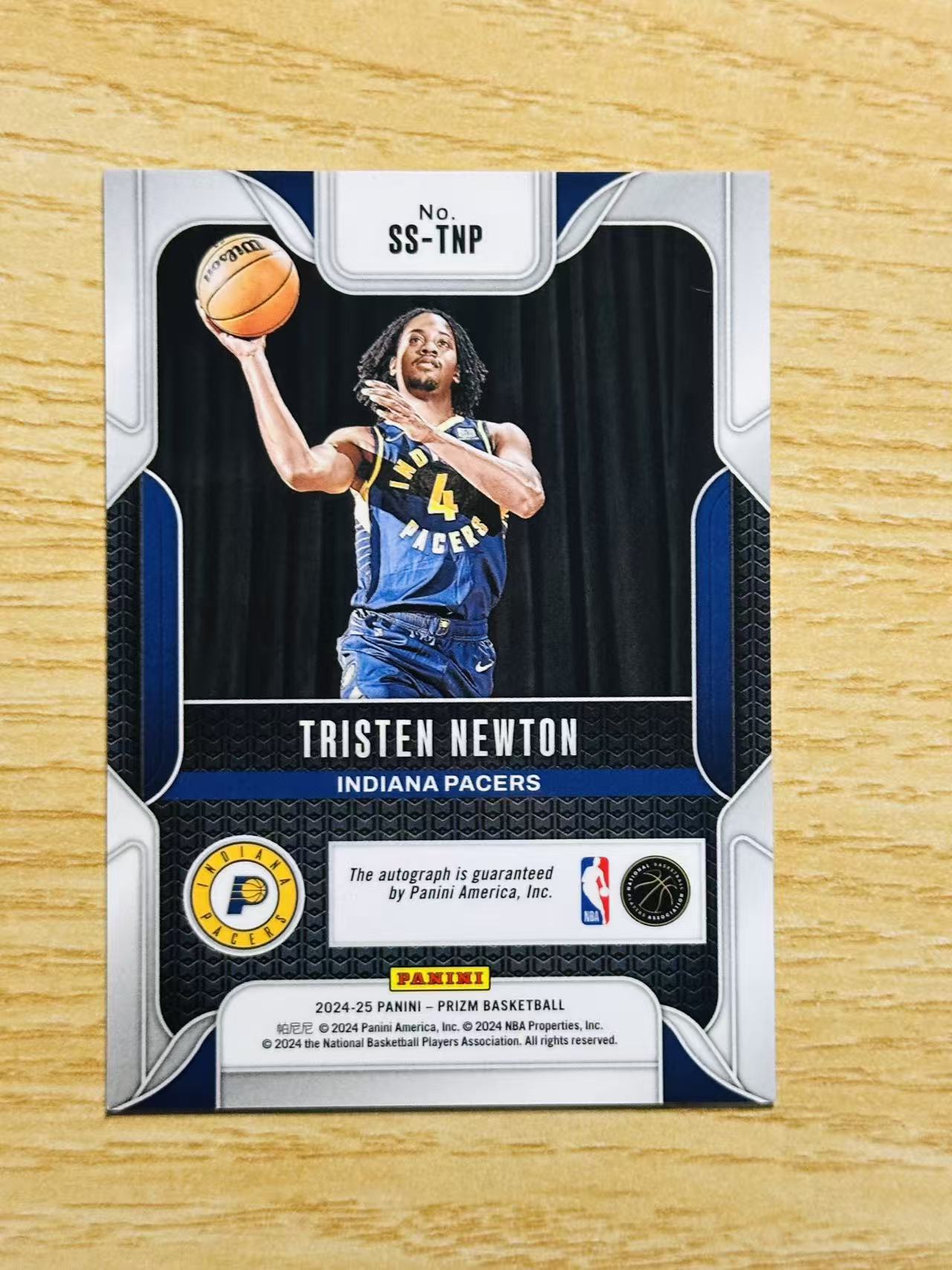 2024-25 Panini Prizm Tristen Newton 嘿嘿代卖 特里斯坦 牛顿 签字 步行者 新秀 RC 收藏必备