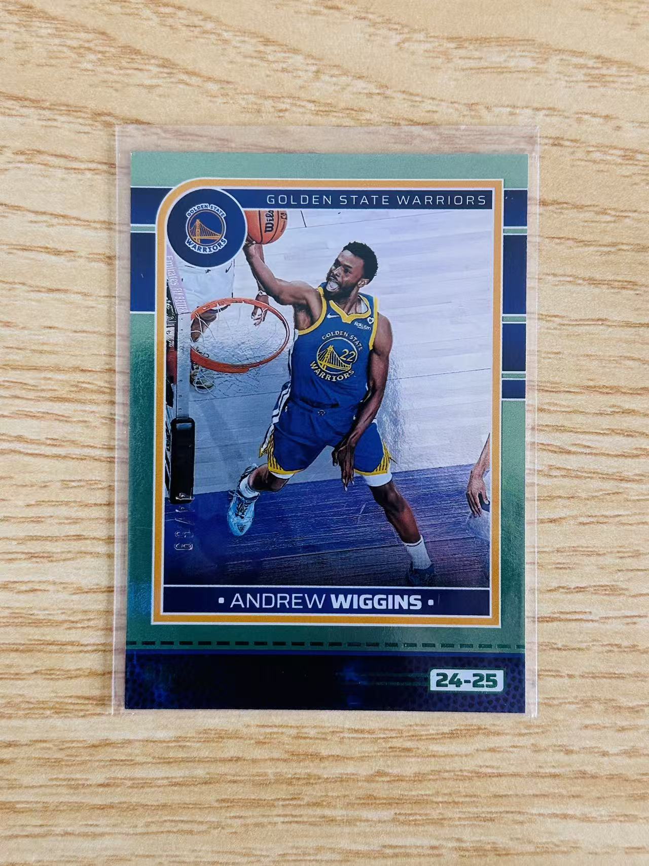 2024-25 Panini NBA Hoops Andrew Wiggins 安德鲁 威金斯 绿折 99编 勇士 嘴哥 收藏必备