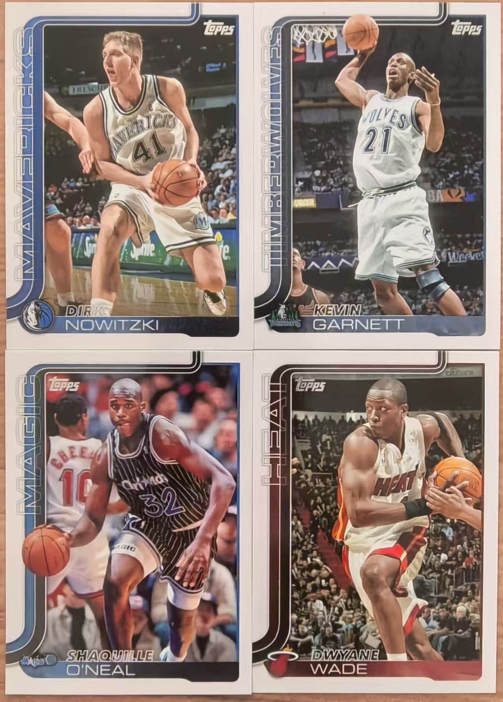 2025 Topps Flagship 沙奎 奥尼尔 德克 诺维茨基 德维恩 韦德 凯文 加内特 名人堂 退役 魔术 独行侠 热火 森林狼 base 凑套