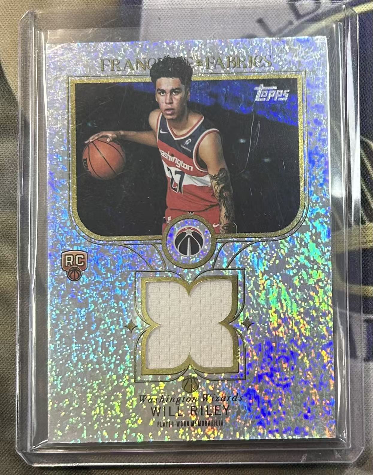 2025-26 Topps Flagship Will Riley RC 威尔莱利 奇才 新秀 球衣切割 经典战衣 物料 卡品如图