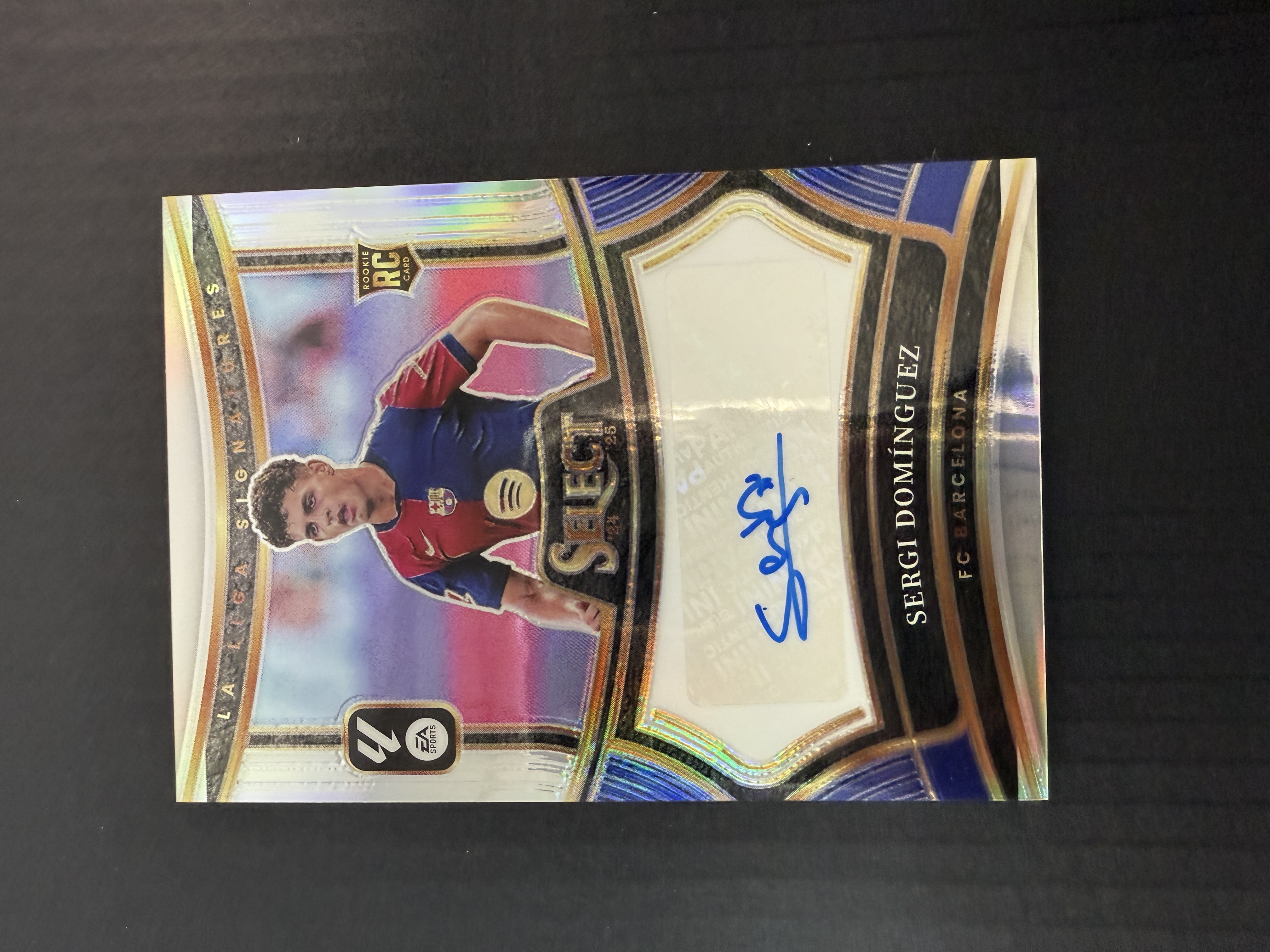 【GOAT山羊拍卖】航 2024-25赛季 select 西甲系列 多明格斯 新秀银折签字 少见 巴萨罗那 巴萨 品相如图