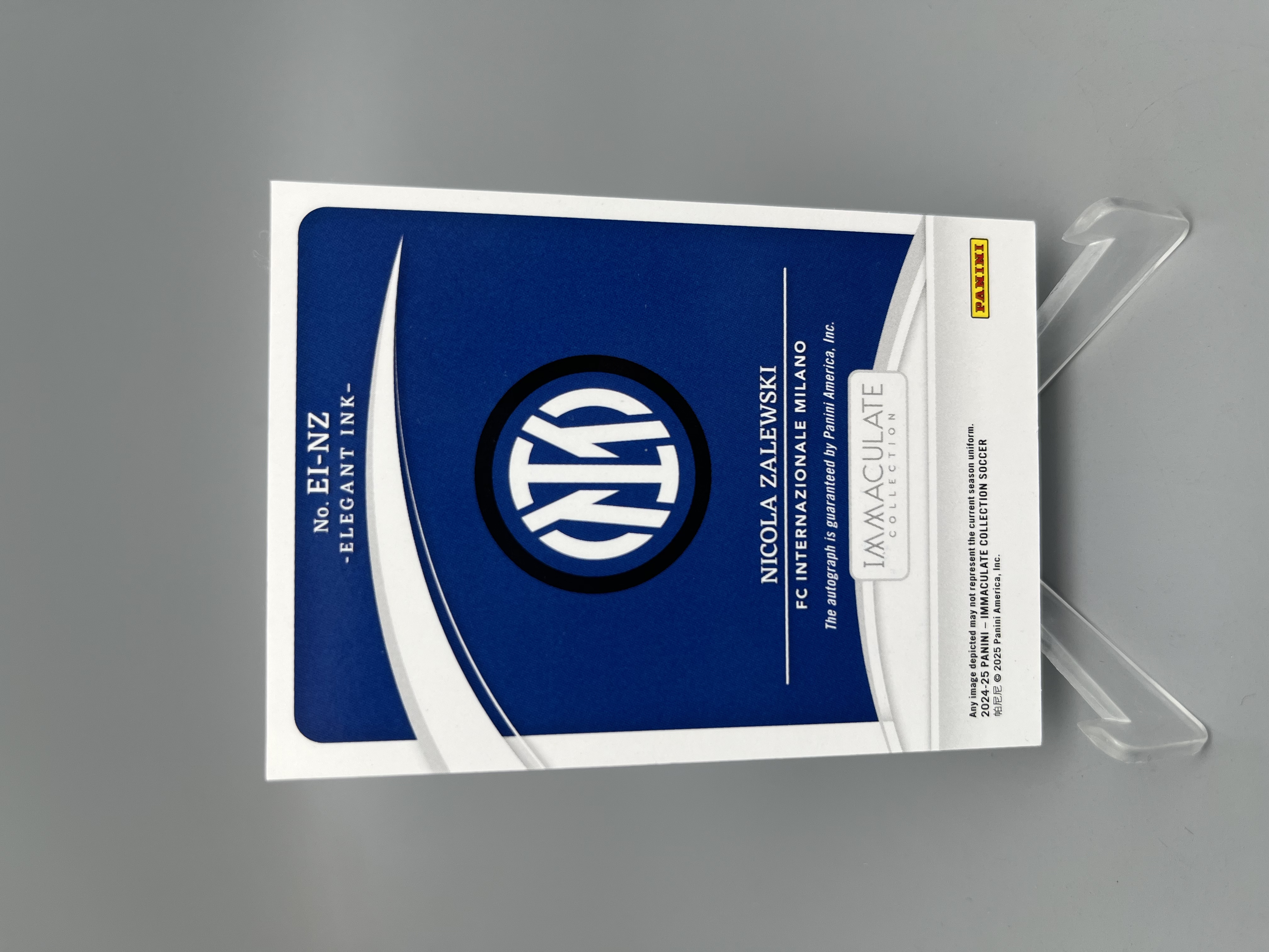 【拆吧代拍】 2024-25 panini Immaculate nicola zalewski 爱咪咪 扎莱夫斯基 签字 优雅ink签 /25编 蓝平行 波兰 国际米兰 天使1201