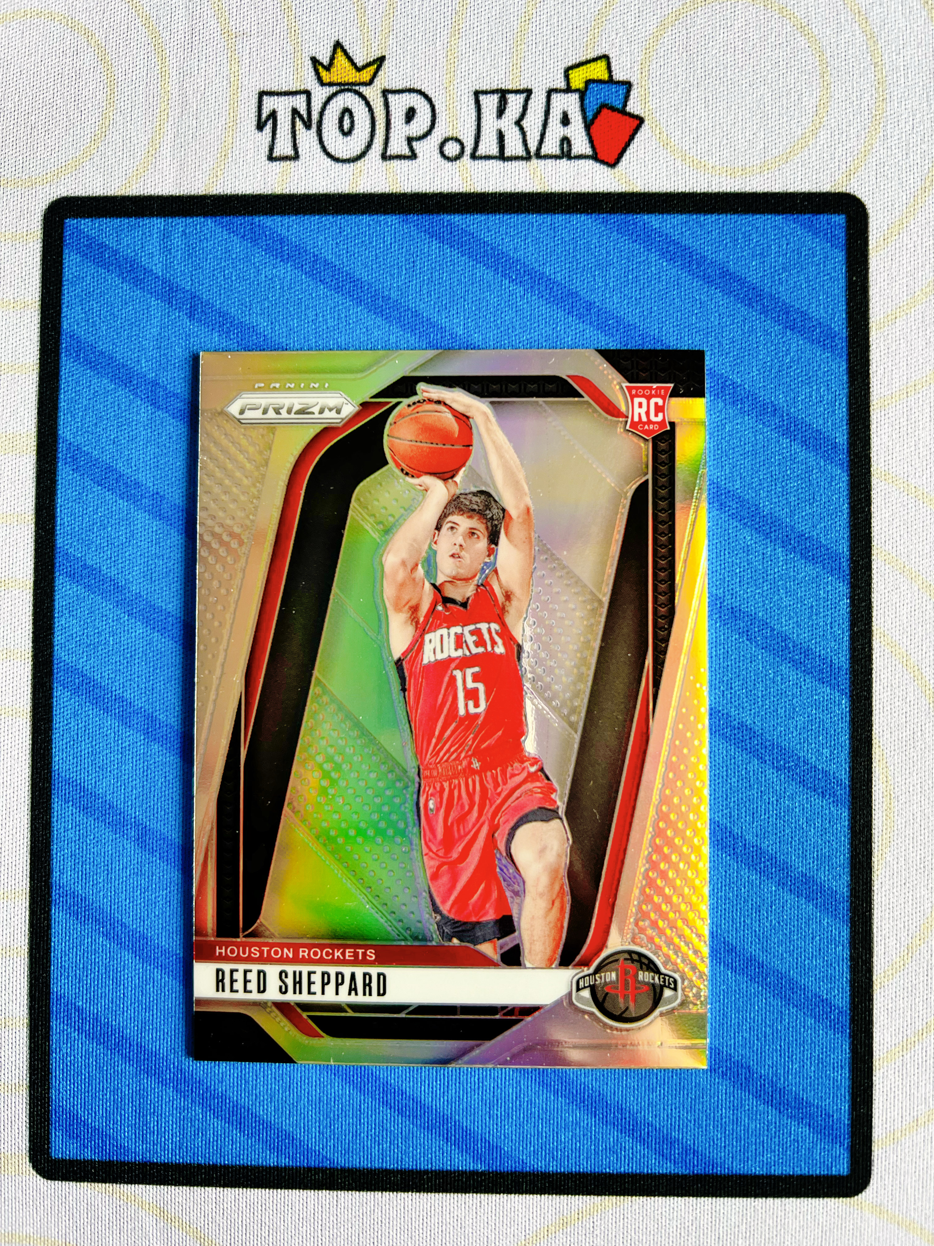 【顶尖卡社】2024-25 Panini Prizm Reed Sheppard 火箭 里德 谢泼德 新秀RC 正银折 base 折射 详情看描述 瑕疵如图【森】