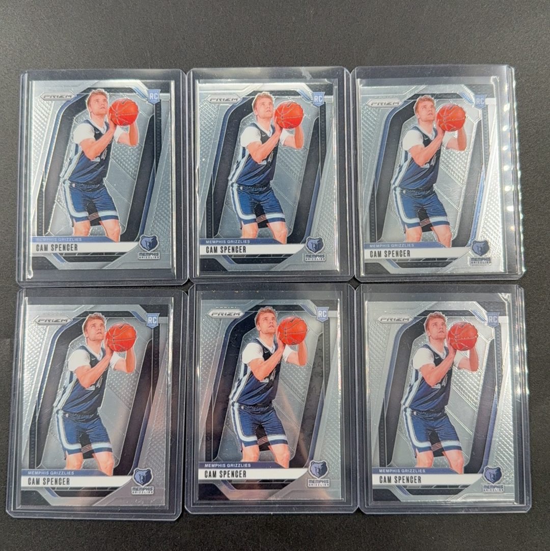 2024-25 Panini Prizm RC Cam Spencer 【浪险猴拍卖】最新PZ系列 孟菲斯灰熊 卡姆 斯潘塞 正新秀 base 卡品如图 小栋