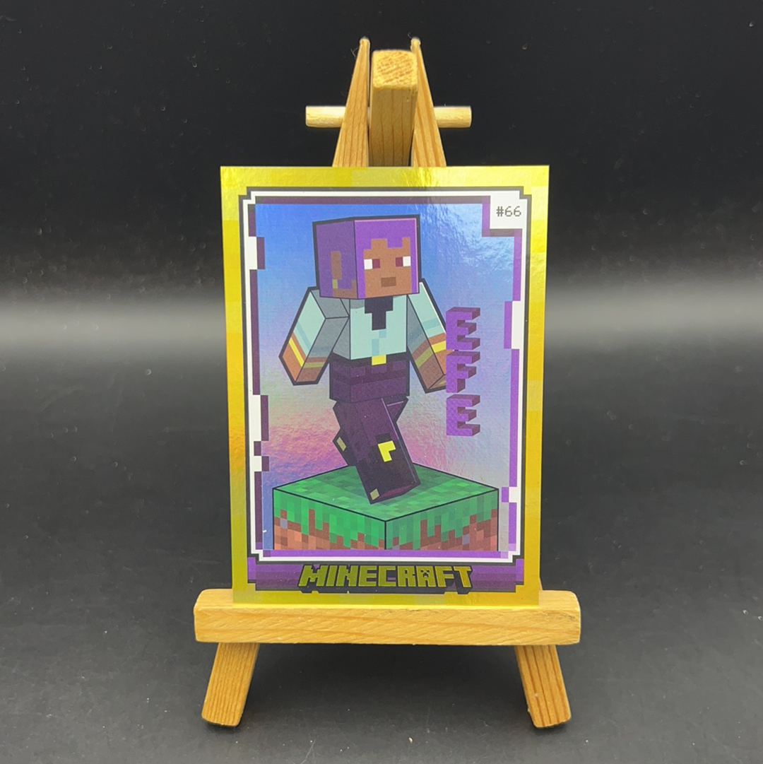 kk 2024 Panini MINECRAFT EFE 我的世界 base set 折射 限量 人物 66 金折 37/99编