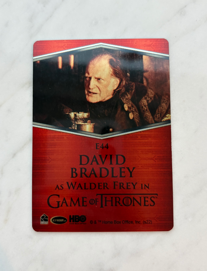 2022 Other Game of Thrones David Bradley HBO 权游 权利的游戏 权力的游戏 冰与火之歌 瓦德佛雷 台词铁板 实卡漂亮 凑套必备