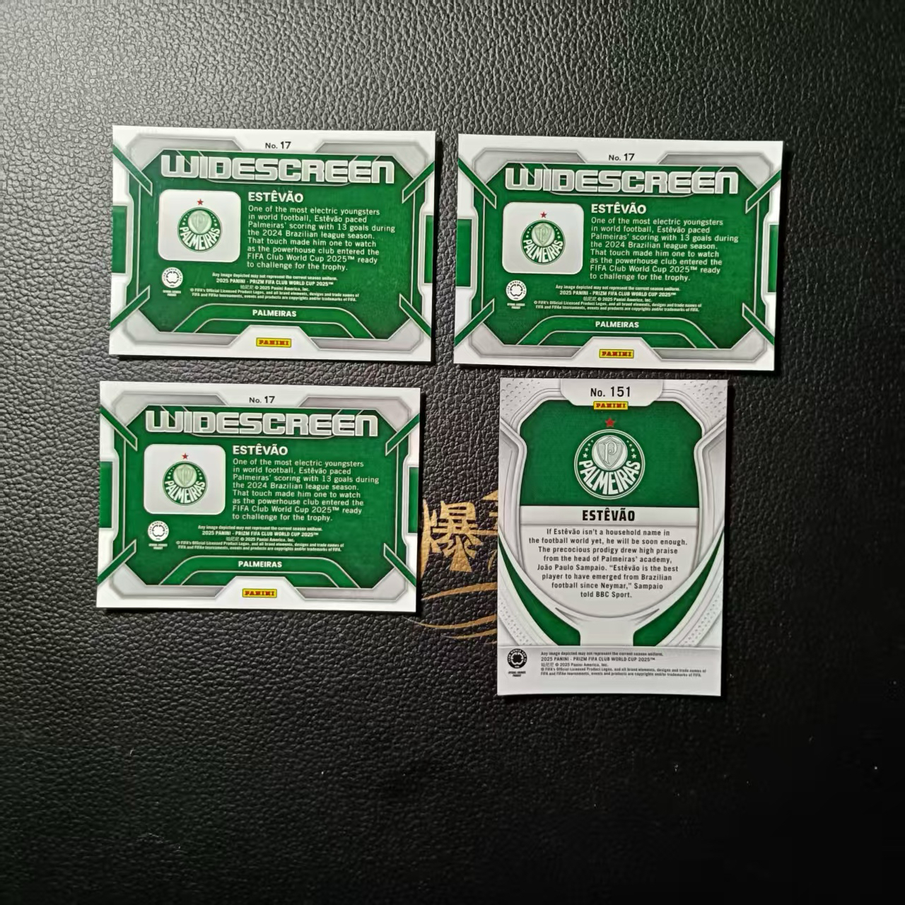 2024-25 Panini Prizm Maxime Estève 埃斯特旺 切尔西 拉斯帕拉梅斯 rc 新秀 未来之星 4张 打包出 卡品如图 微瑕 包包