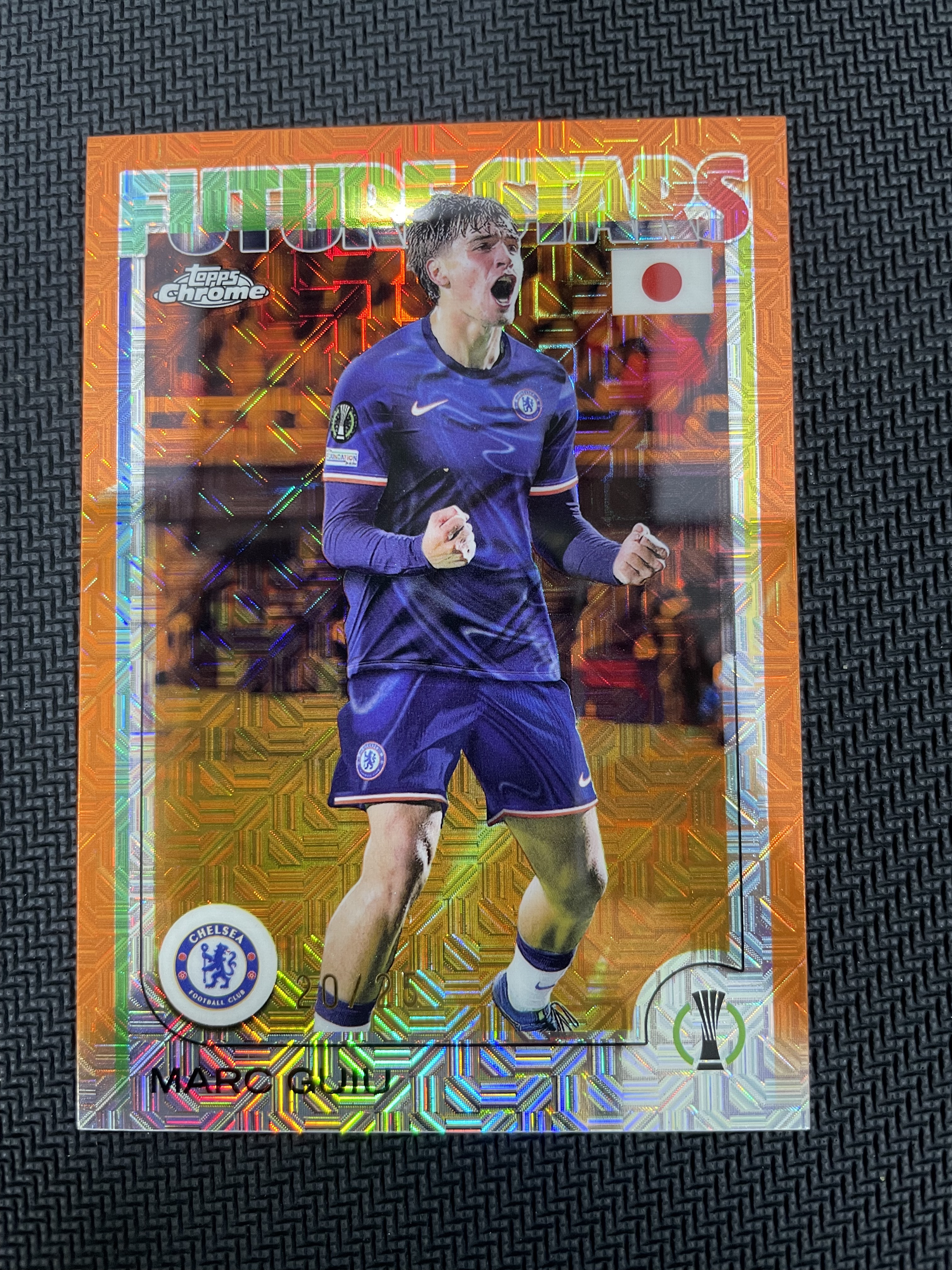 2025 Topps Chrome guiu 吉乌 切尔西 巴萨 25编 橙迷宫折 TC 陈大队