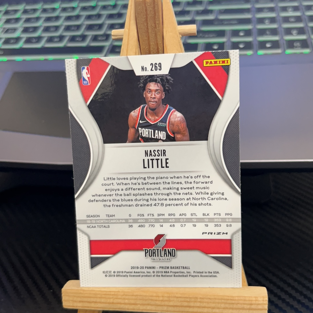 2019-20 Panini Prizm Nassir Little 纳西尔 利特尔 开拓者 银折 折射 prizm系列 pz 卡品如图 凑图必备 值得收藏!免费代卖!