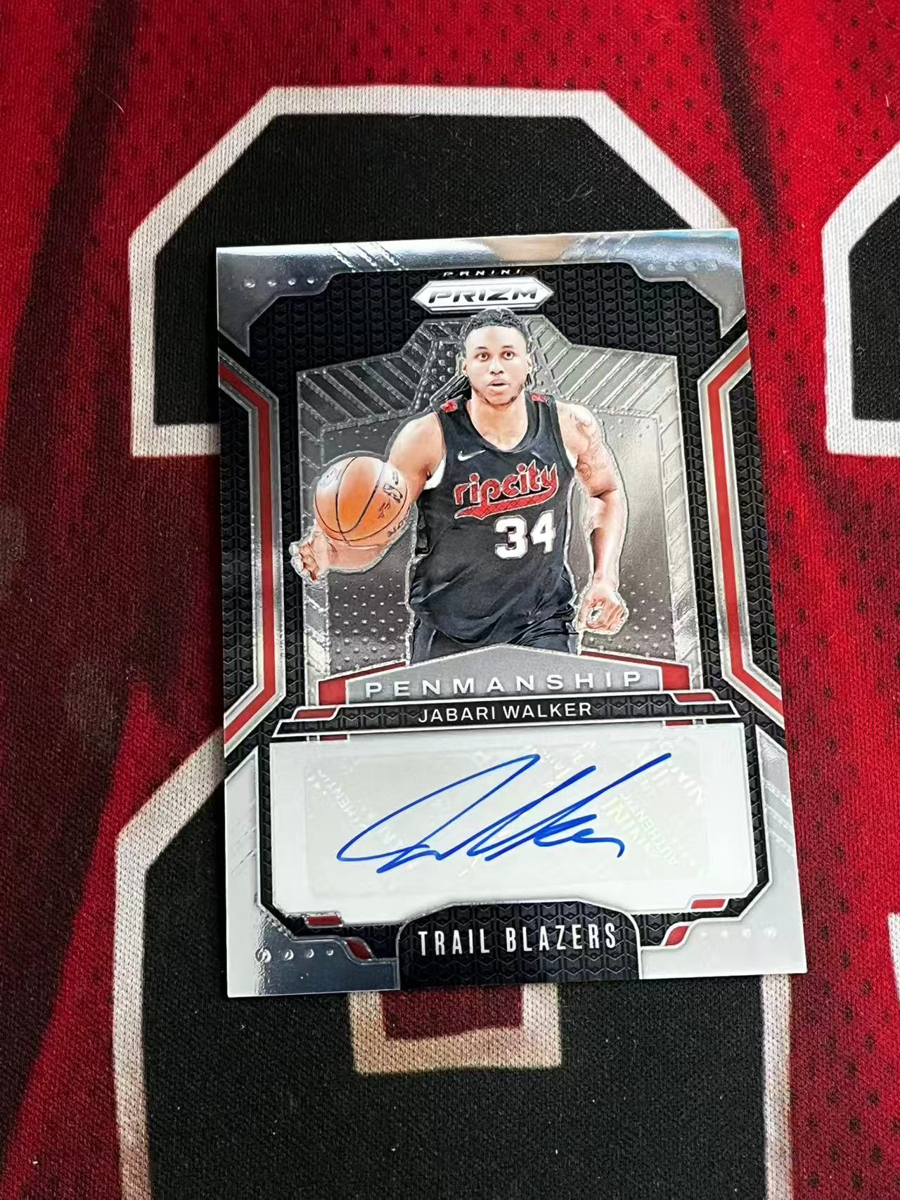 【接寄拍费率低至5%含卡淘手续费】2024-25 PANINI PRIZM PZ系列 开拓者 贾巴里沃克 签字卡 书法签字卡 专收凑套必备【烂臭嘴拍卖】