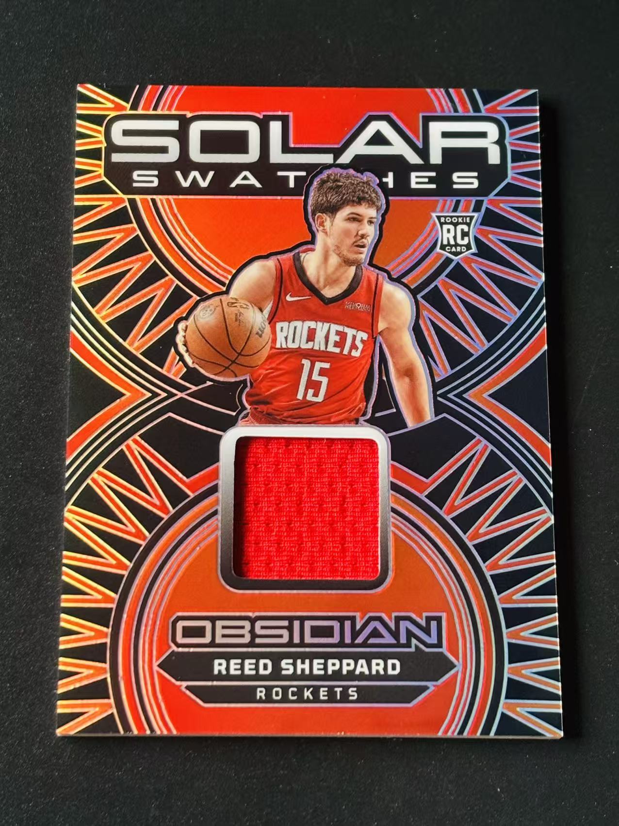 2024-25 Panini Obsidian Reed Sheppard RC 黑曜石 火箭 新秀 里德 谢泼德 SOLAR 球衣 不累计