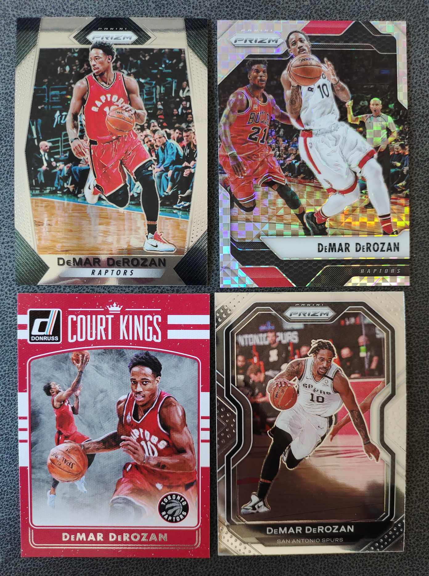 猛龙队 马刺队 德玛尔 德罗赞Demar DeRozan 四张打包