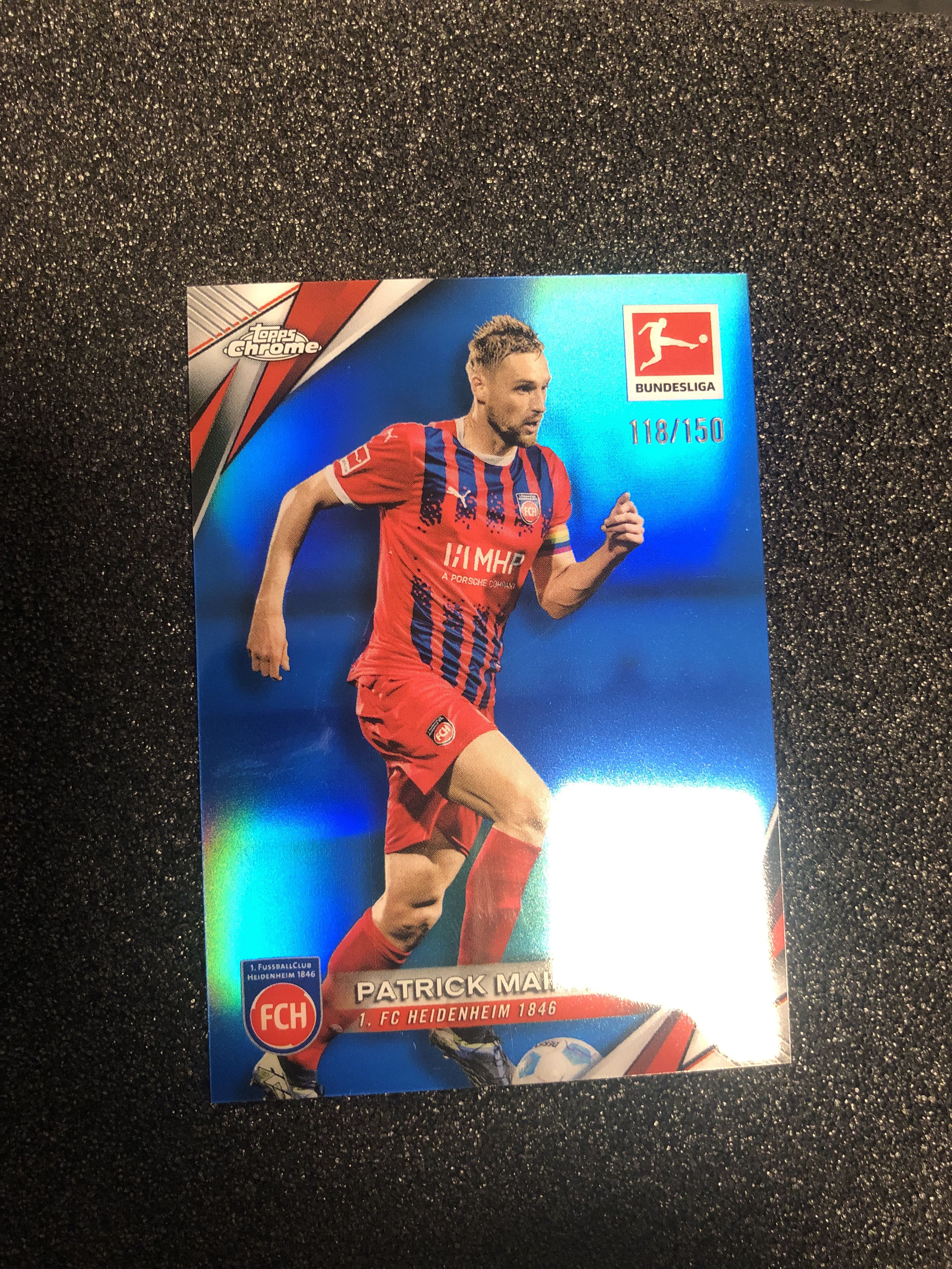 2024-25 Topps Chrome patrick mainka 德甲tc 迈因卡 海登海姆 150编 蓝折 118/150 卡品如图 凑套收藏必备
