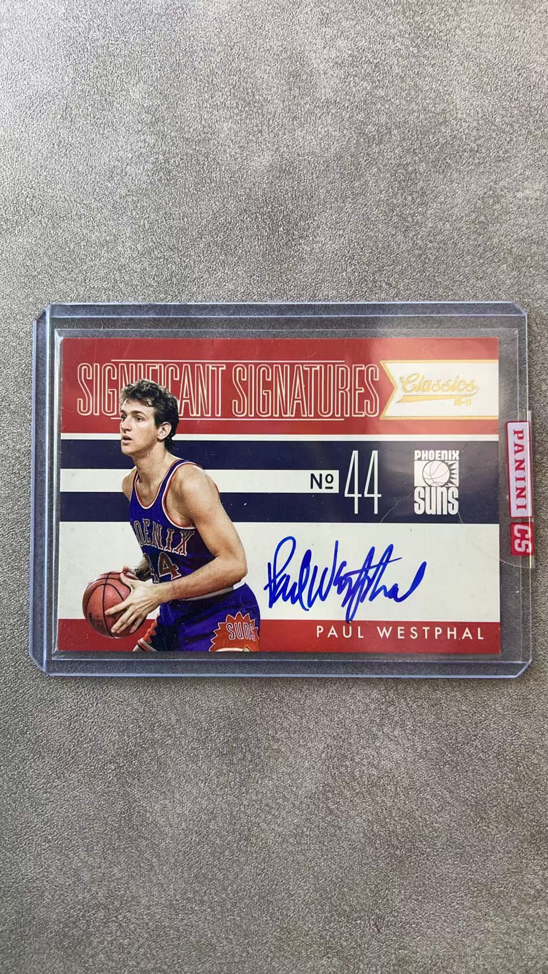 5888【330球星卡实体店代卖】2011 帕尼尼 Elassics 保罗 韦斯特法尔 Paul Westphal 太阳 40/99编 签字 卡签 原封贴 仅顺丰寄付(UK23)