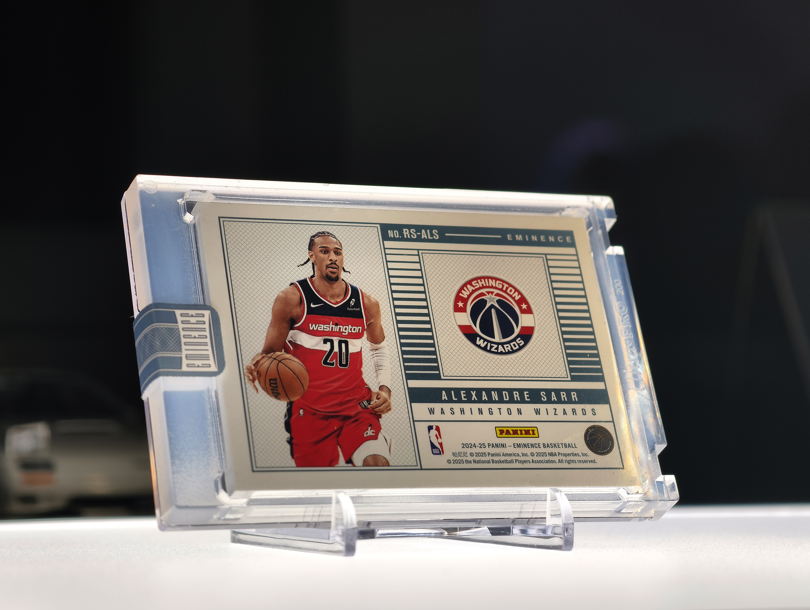 2024-25 Panini Eminence Alex Sarr 大真金 奇才 新秀 萨尔 榜眼 RC 银块 实物 999 FINE SILVER 3编 大银块