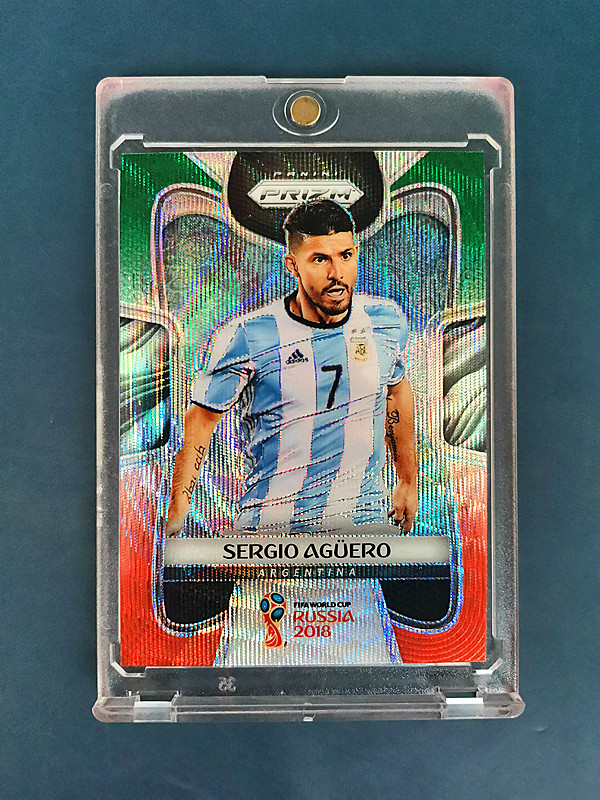 2018 panini PRIZM 俄罗斯 世界杯 塞尔吉奥·阿奎罗 (( 折射 品好,搏psa10分 )) ebay 奇迹