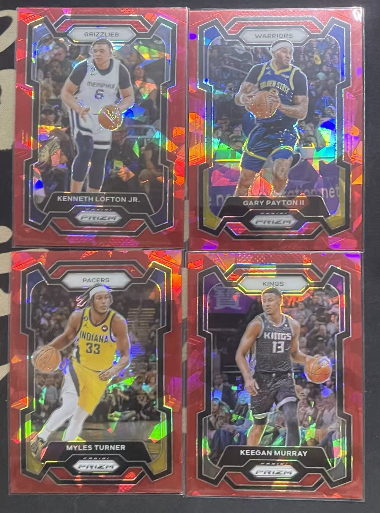 2023-24 Panini Prizm Keegan Murray 基根·穆雷 默里 迈尔斯·特纳 小加里·佩顿 小肯尼·洛夫顿 红碎冰折 折射 pz 不保卡品 打包 值得投资(猴子卡社)