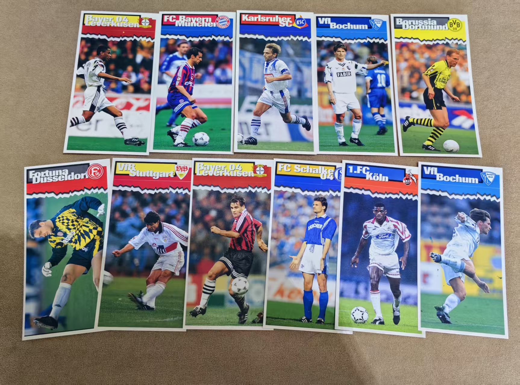 Panini 1997 德甲 champion 贴纸 绍尔 巴拉科夫 基尔斯滕 塞尔吉奥 哈斯勒 沃茨 萨默尔 大尺寸 拜仁 多特蒙德 勒沃库森 波鸿 斯图加特 沙尔克 市面罕见