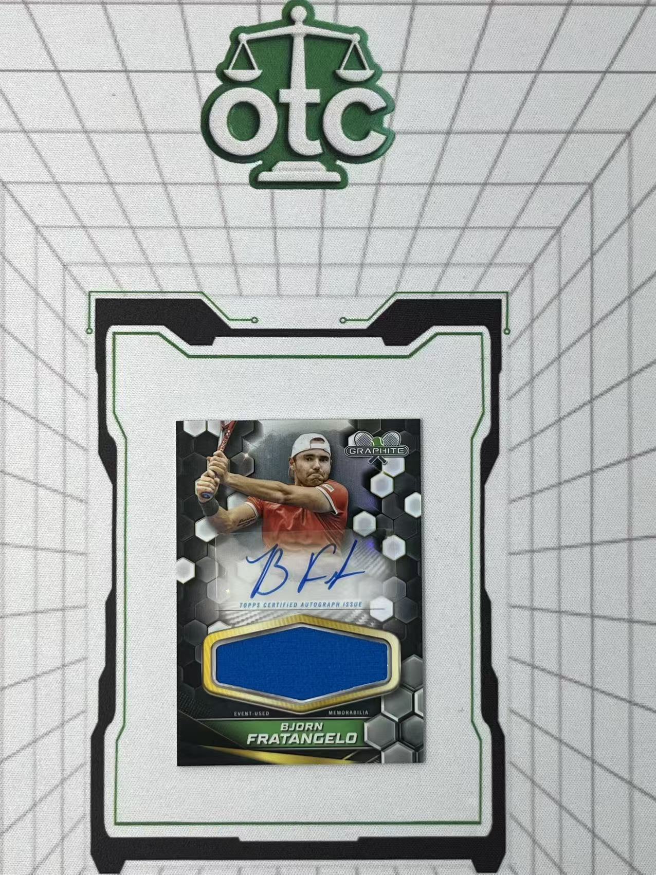 2024 Topps Graphite Bjorn Fratangelo 【盎司收藏】网球 石墨 比约恩 弗拉坦杰洛 银折 签字 球衣切割 JA 美国 高端系列 JJ27