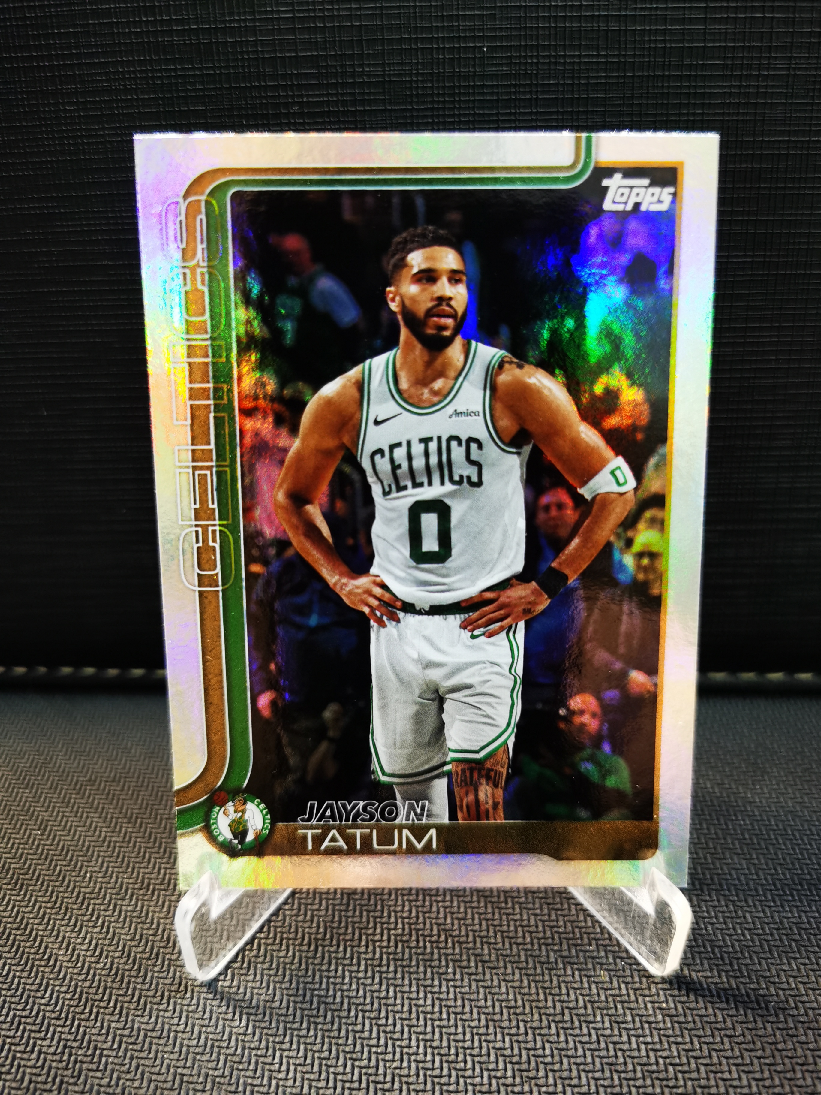 2025-26 Topps flagship Jayson Tatum 凯尔特人 图图 杰森 塔图姆 holo折 折射 银折 收藏必备 卡品如图 -猕猴桃-【乌苏拍卖】