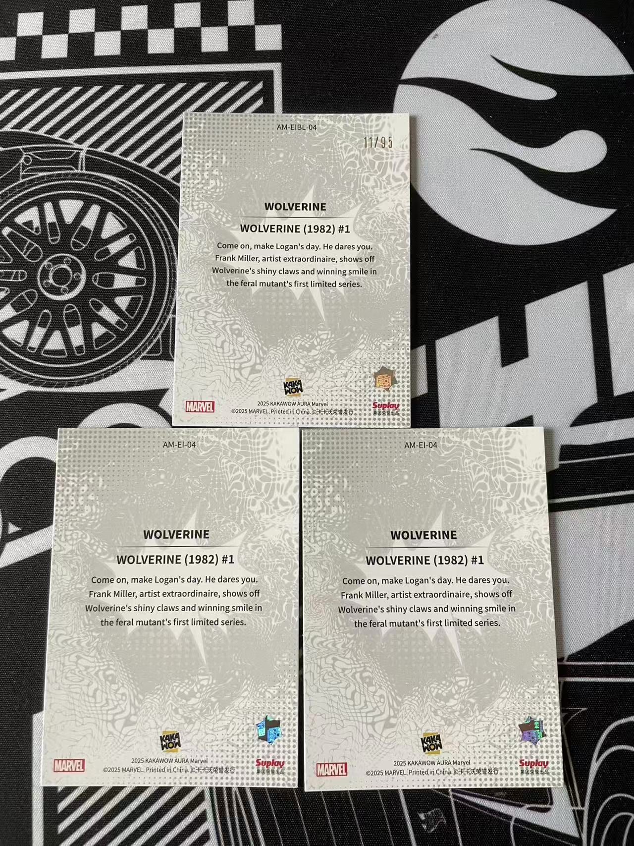 2025 Kakawow AURA Marvel AURA Wolverine 金刚狼 卡卡沃 漫威 11/95 蓝折 银折 3张打包 实卡好看 80年代传奇经典杂志封面特卡 卡品如图 收藏必备