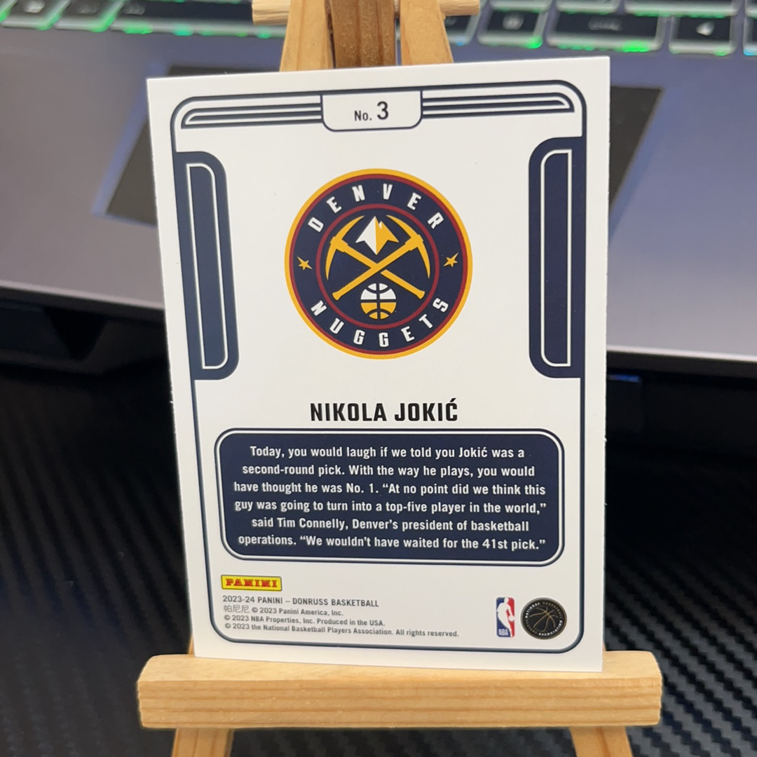 2023-24 Panini Donruss Nikola Jokic 尼古拉 约基奇 掘金 杜蕾斯系列 特卡 卡品如图 凑图必备 值得收藏!免费代卖!