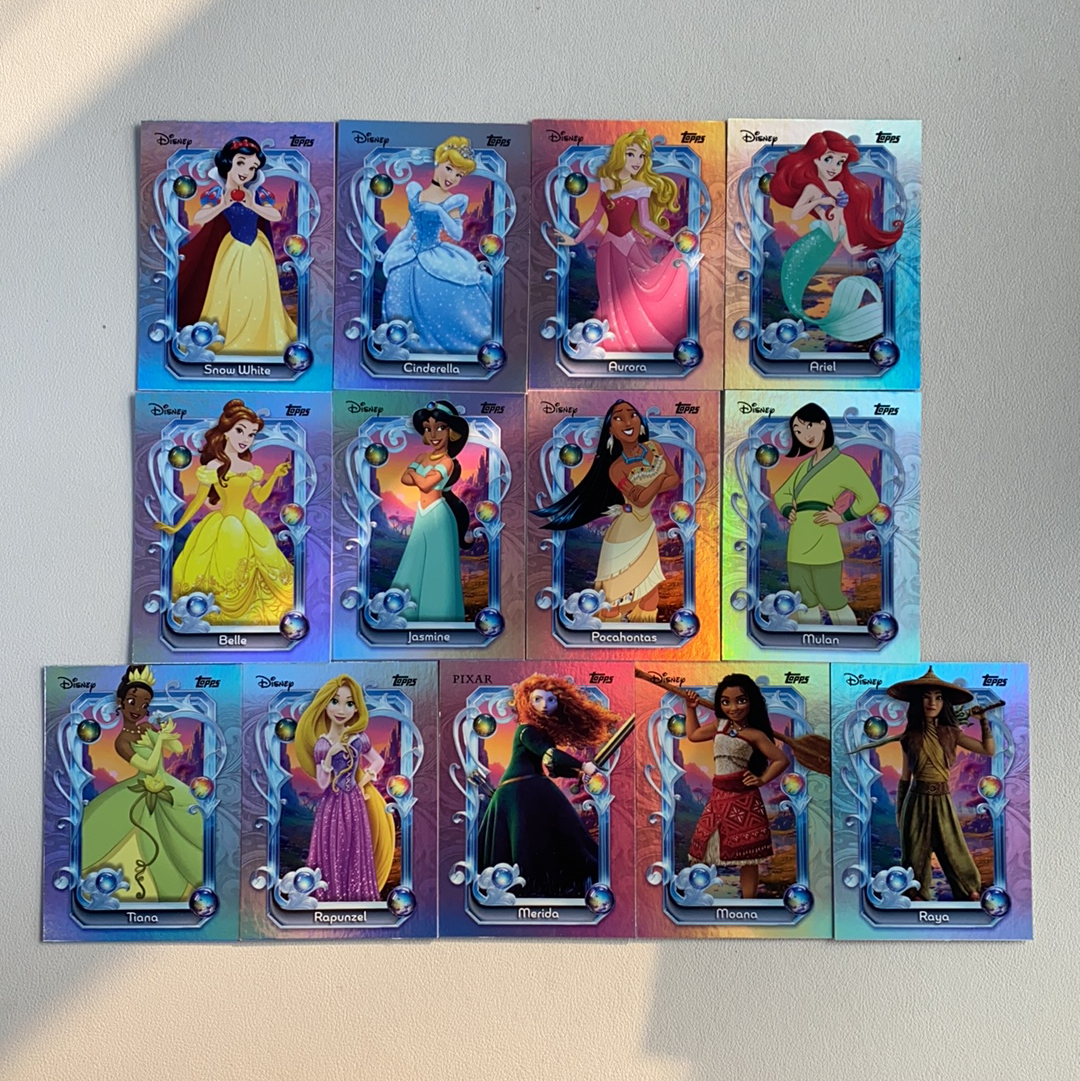 【弈卡代拍】2025 Topps Disney Wonder 元年迪士尼公主盒 公主特卡 白雪公主 仙蒂瑞拉 乐佩 爱丽儿等 151-163 打包 品相如图 凑套必备 善总