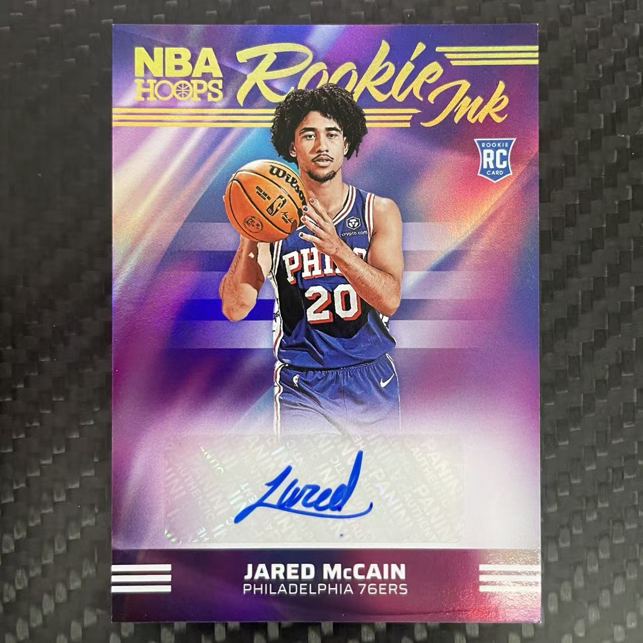 2024-25 Panini Hoops Jared McCain RC 【杰克森拍卖】贾里德 麦凯恩 76人 新秀 签字 贴签 INK 折射 魔仙哥