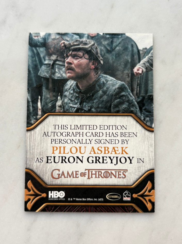 2023 Other Game of Thrones Pilou Asbæk HBO 权游 权利的游戏 权力的游戏 冰与火之歌 攸伦 葛雷乔伊 卡签 角色Euron Greyjoy