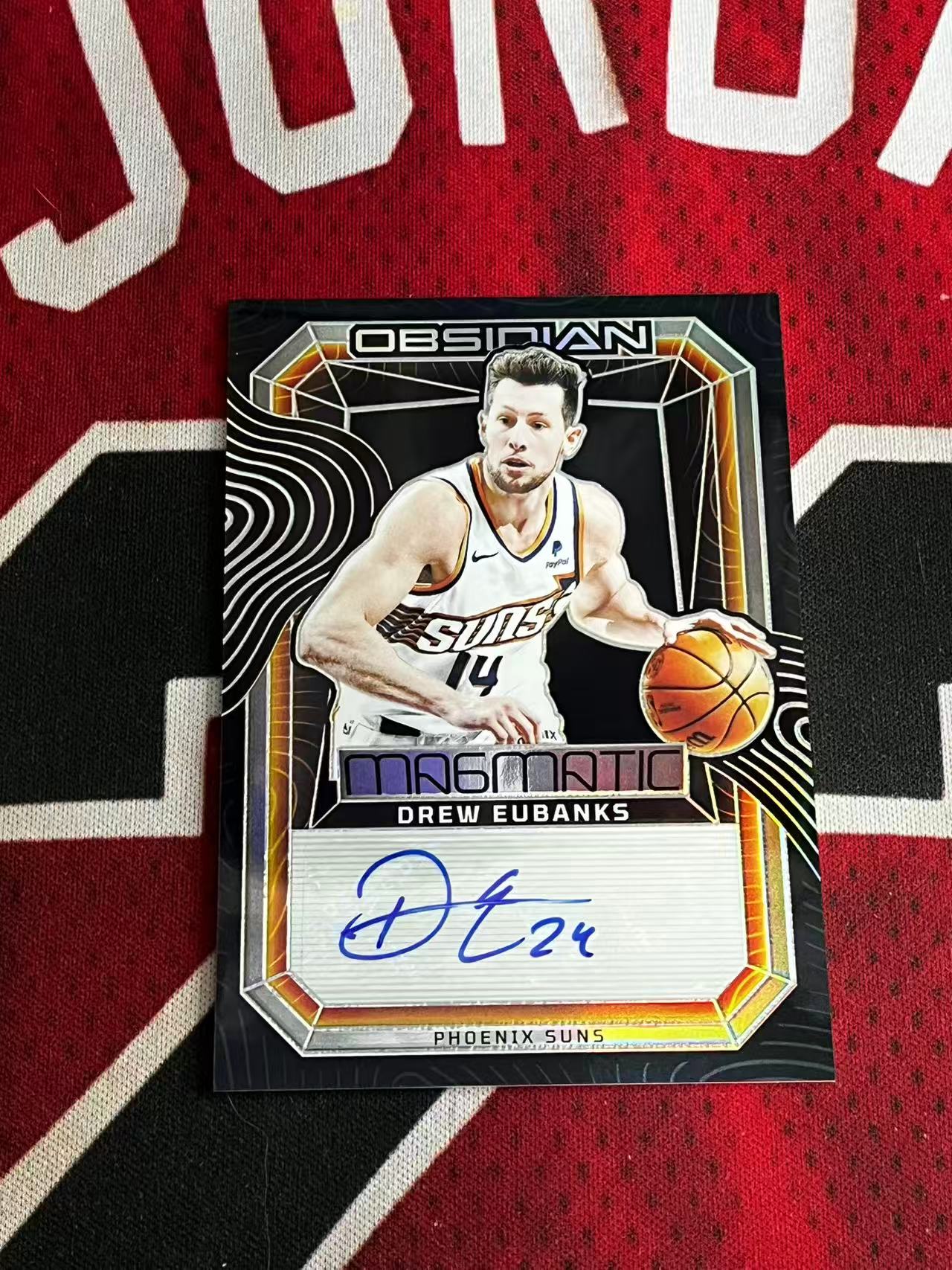 【接寄拍费率低至5%含卡淘手续费】2023-24 PANINI OBSIDIAN 黑曜石系列 太阳 德鲁尤班克斯 149编 签字卡 银折 折射【烂臭嘴拍卖】