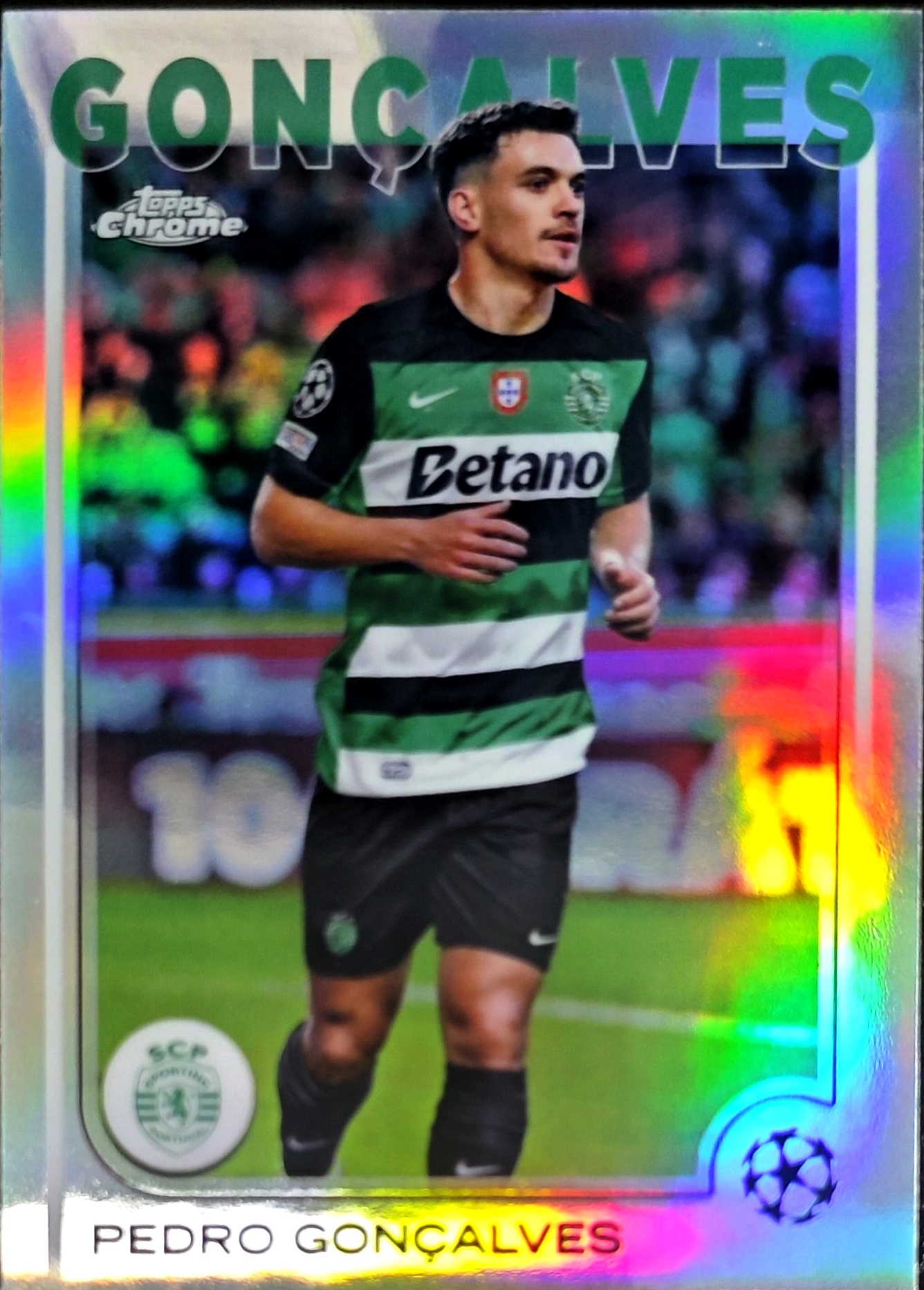 【K代拍】2025 Topps UEFA Champions League Pedro Goncalves UCC  葡萄牙体育 佩德罗•贡萨尔维斯