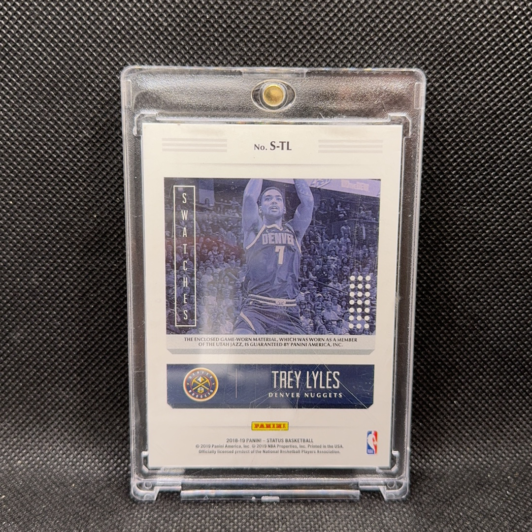 【Roseee代卖】2018-19 Panini Status Trey Lyles 小粉红 掘金 特雷莱尔斯 Swatches 爵士gu物料切割 carpe