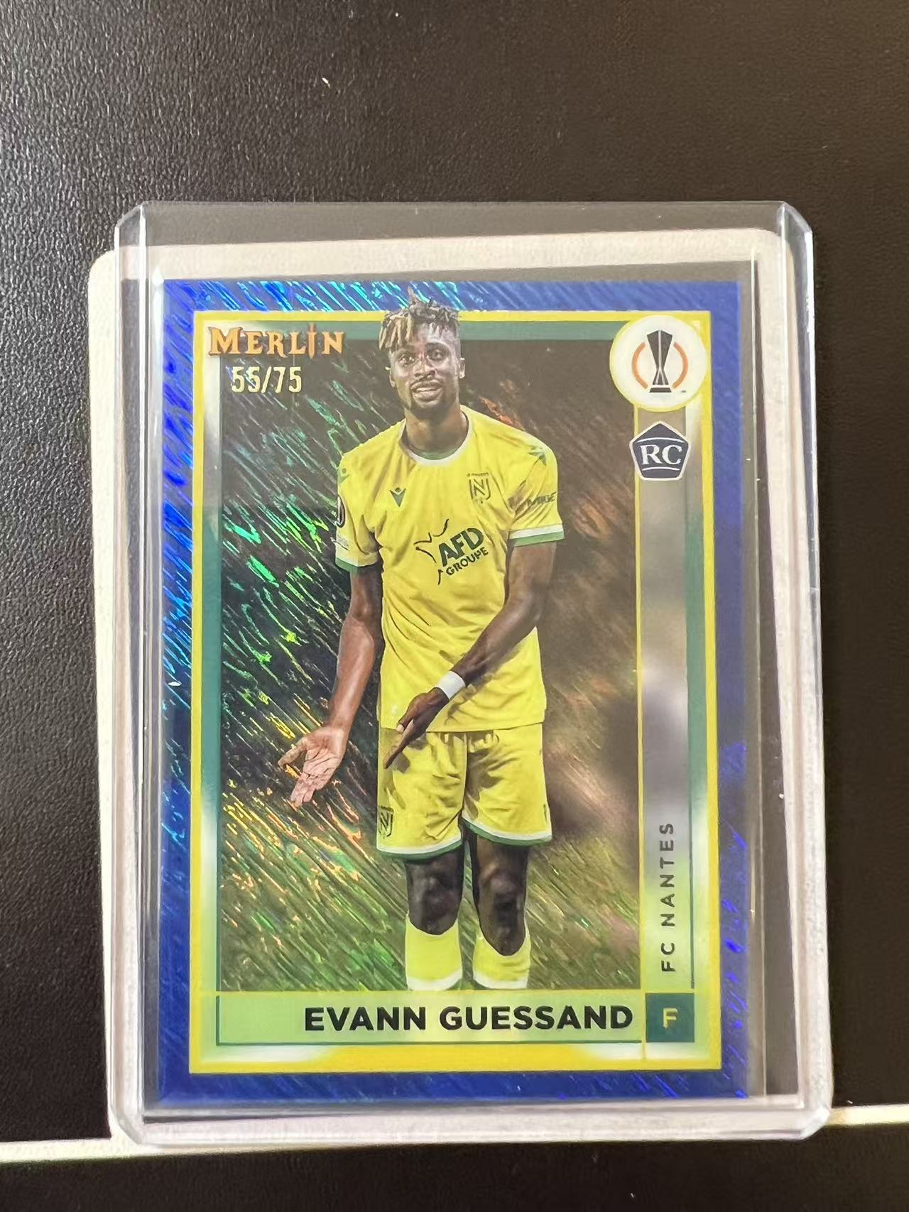 2022-23 Topps Merlin Chrome 梅林 evann guessand 梅林 南特 尼斯 盖桑 新秀 RC 75编 卡品如图 马二三