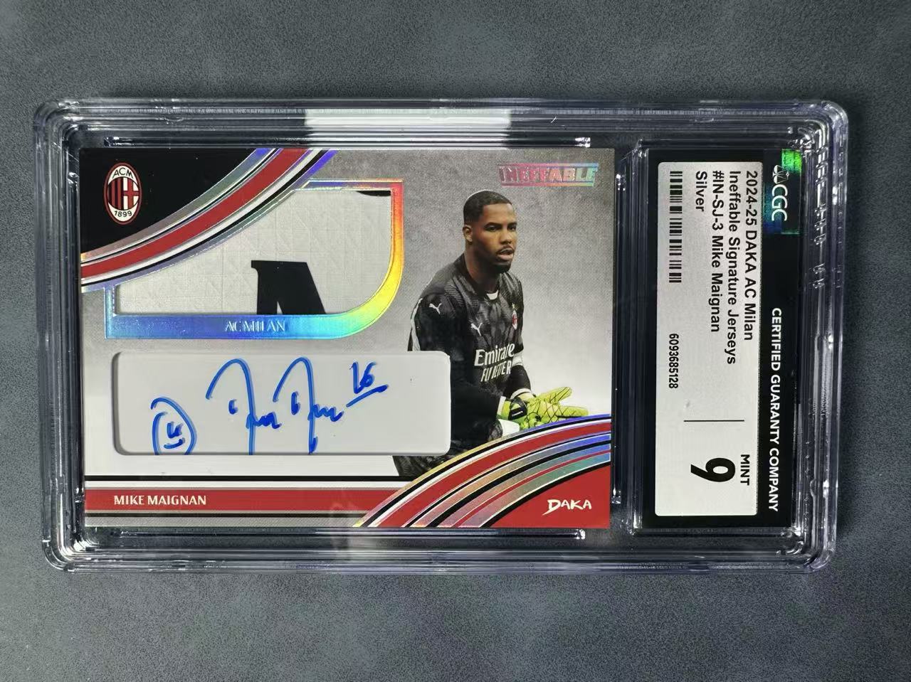 2024-25 DAKA AC米兰队盒 MIKE MAIGNAN 迈尼昂 AC米兰 法国 24/25编 物料签 cgc9分 收藏必备 不保卡品