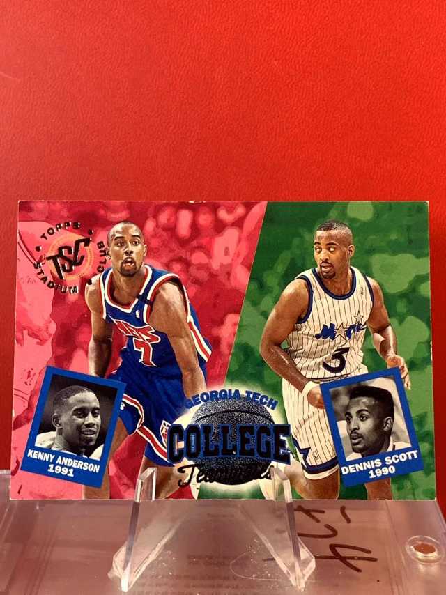 （老末精品代拍）1990-91 Topps TSC Dennis Scott 德尼斯 斯科特 Kenny Anderson 肯尼 安德森 Collece Teammates 特卡 顺丰x09