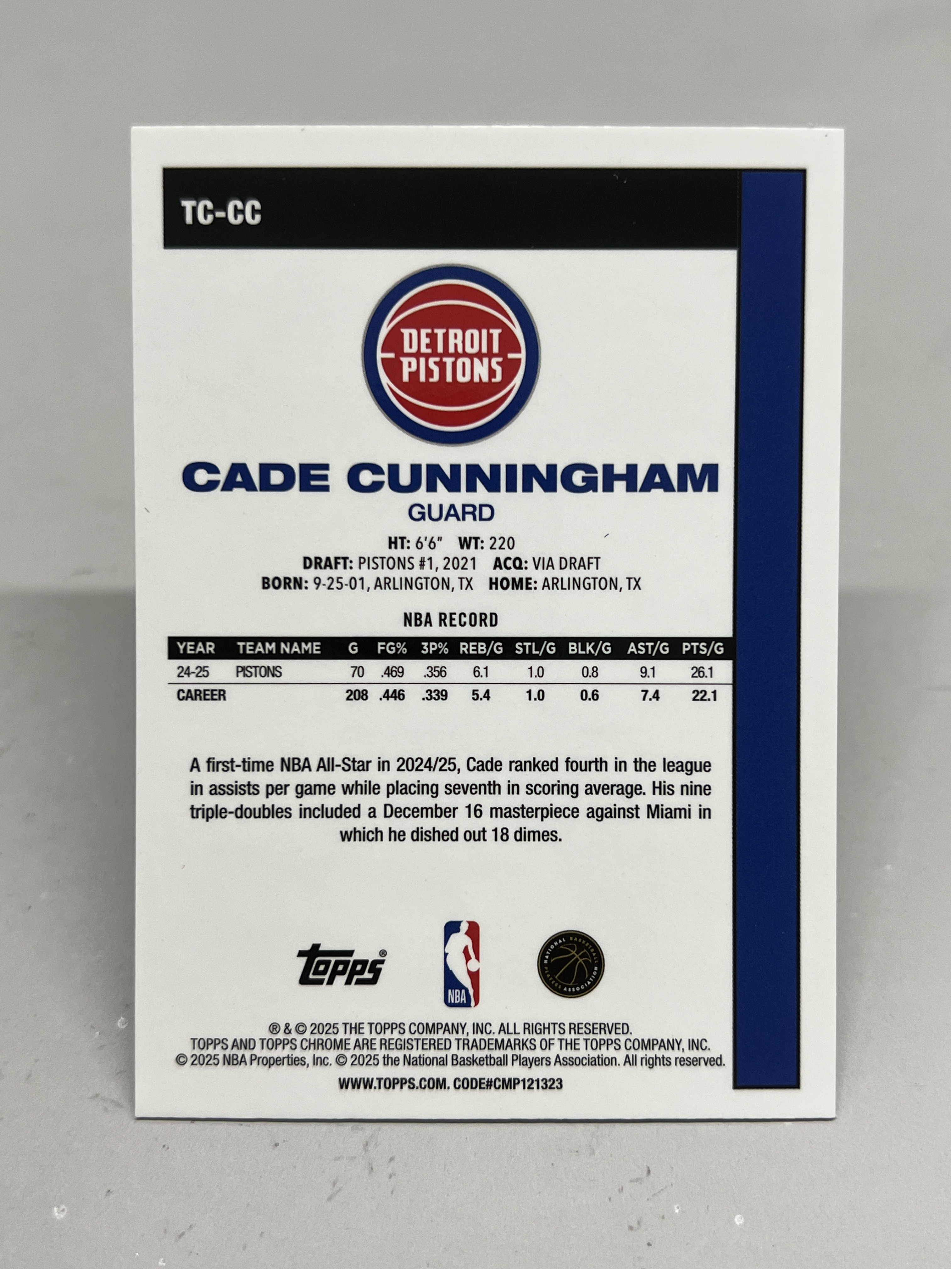 2025 Topps Chrome Cade Cunningham【挂机拍卖】坎宁安·康宁汉姆 CC 活塞 复古 mojo 折射 卡品如图 收藏 凑套 5
