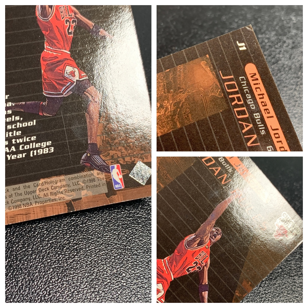 【元宇宙拍卖】张张总218:1998-99 Upper Deck Michael Jordan 芝加哥公牛 迈克尔 乔丹 Jordan Rules 特卡 经典老卡 瑕疵如图 收藏必备