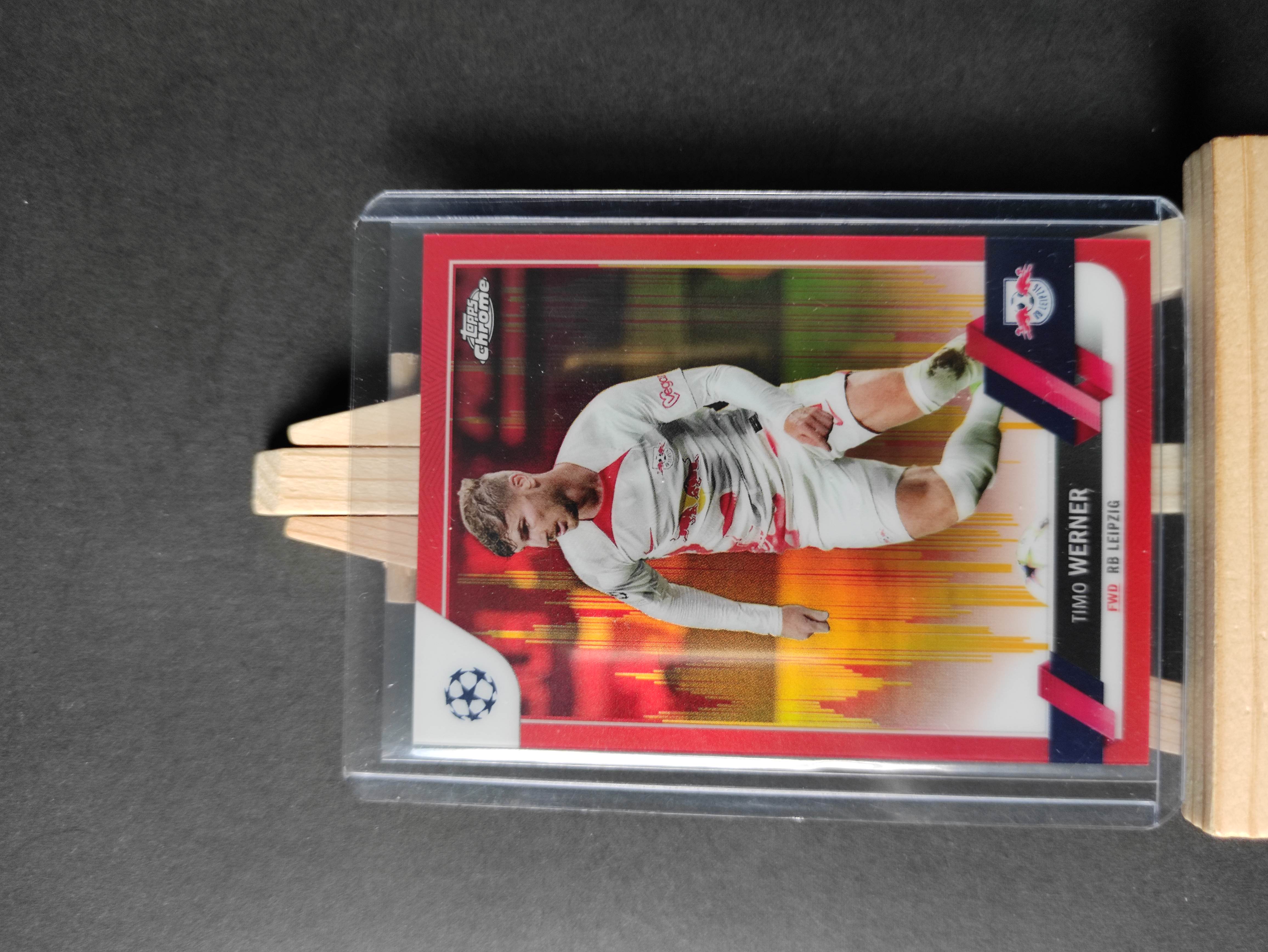 2023 Topps Chrome Timo Werner 【进击卡社】 22-23欧战 红地震折 莱比锡 维尔纳 实卡精美 专收必备