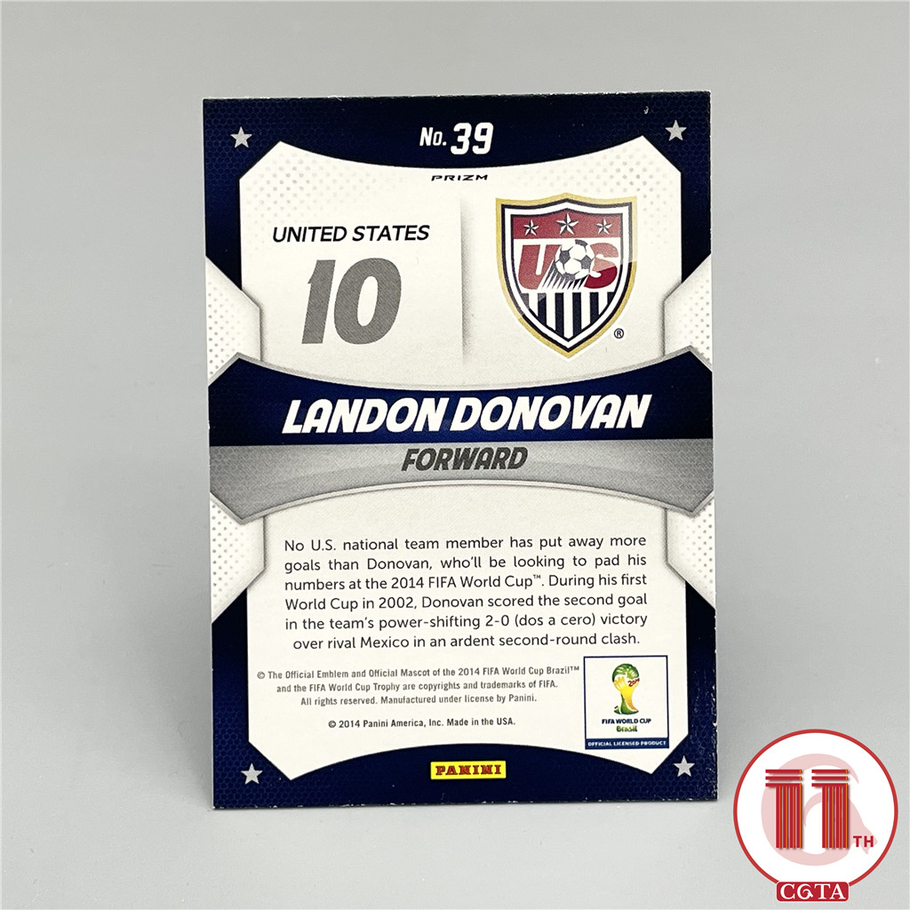 【CGTA USMNT】2014 Panini World Cup Prizm Landon Donovan Multi Color Stars 世界杯 美国 多诺万 金白红 三色折 明星特卡 边角如图 越秀山2679450 #Atm#