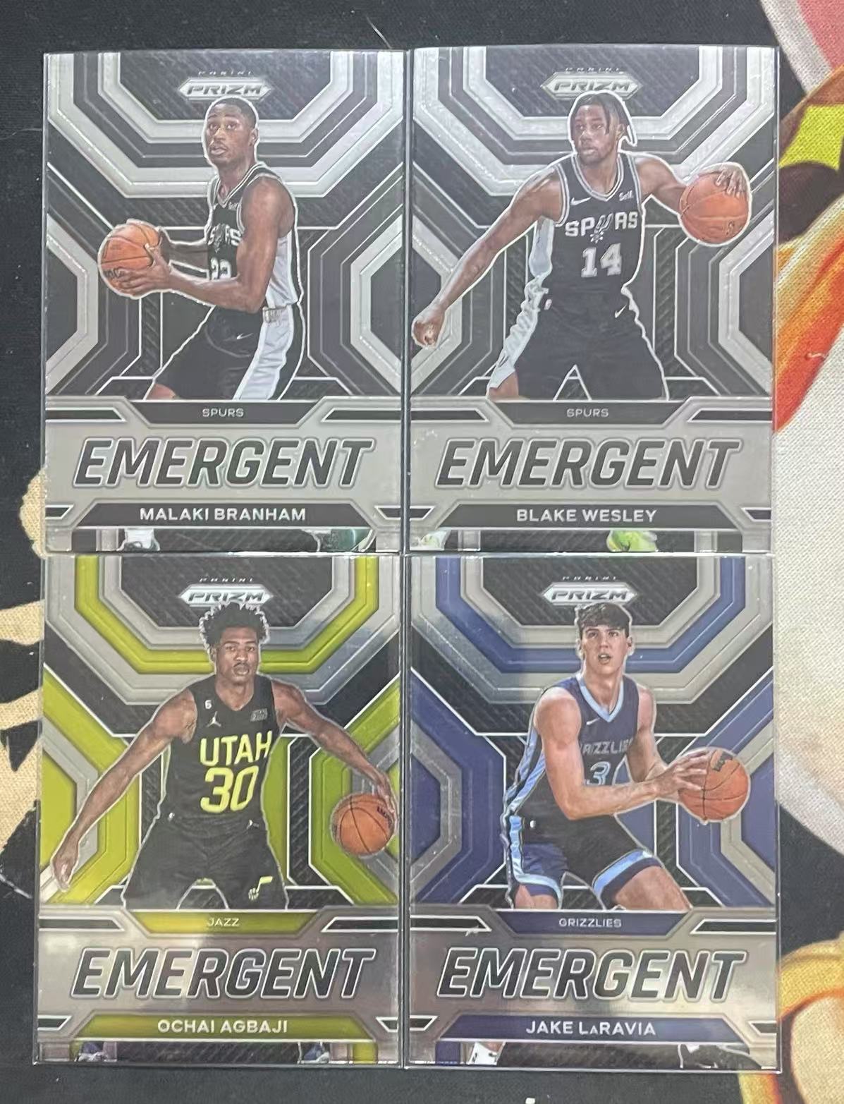2022-23 Panini Prizm Jake LaRavia 杰克·拉拉维亚 奥查伊·阿巴吉 布兰纳姆 布雷克·韦斯利 rc 新秀 emergent特卡 pz 打包 值得收藏(猴子卡社)