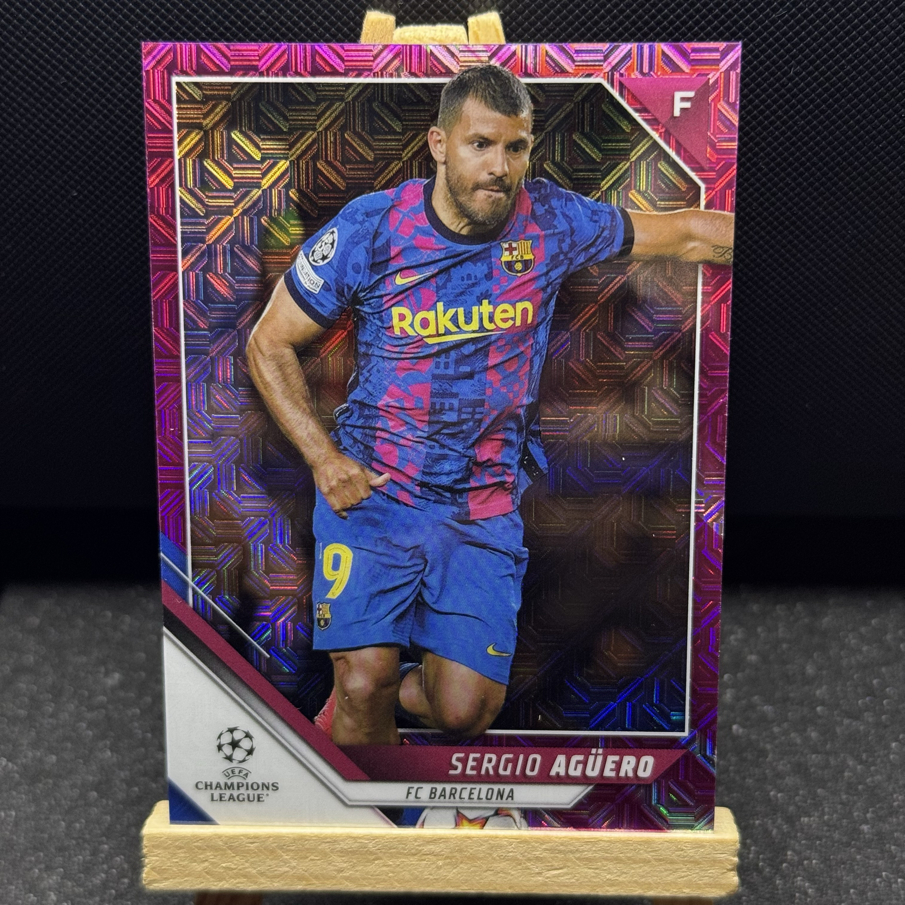 2022 Topps Chrome Sergio Agüero 欧战 TC 樱花 阿圭罗 巴萨 阿根廷 /125编 mojo折 Base 收藏必备