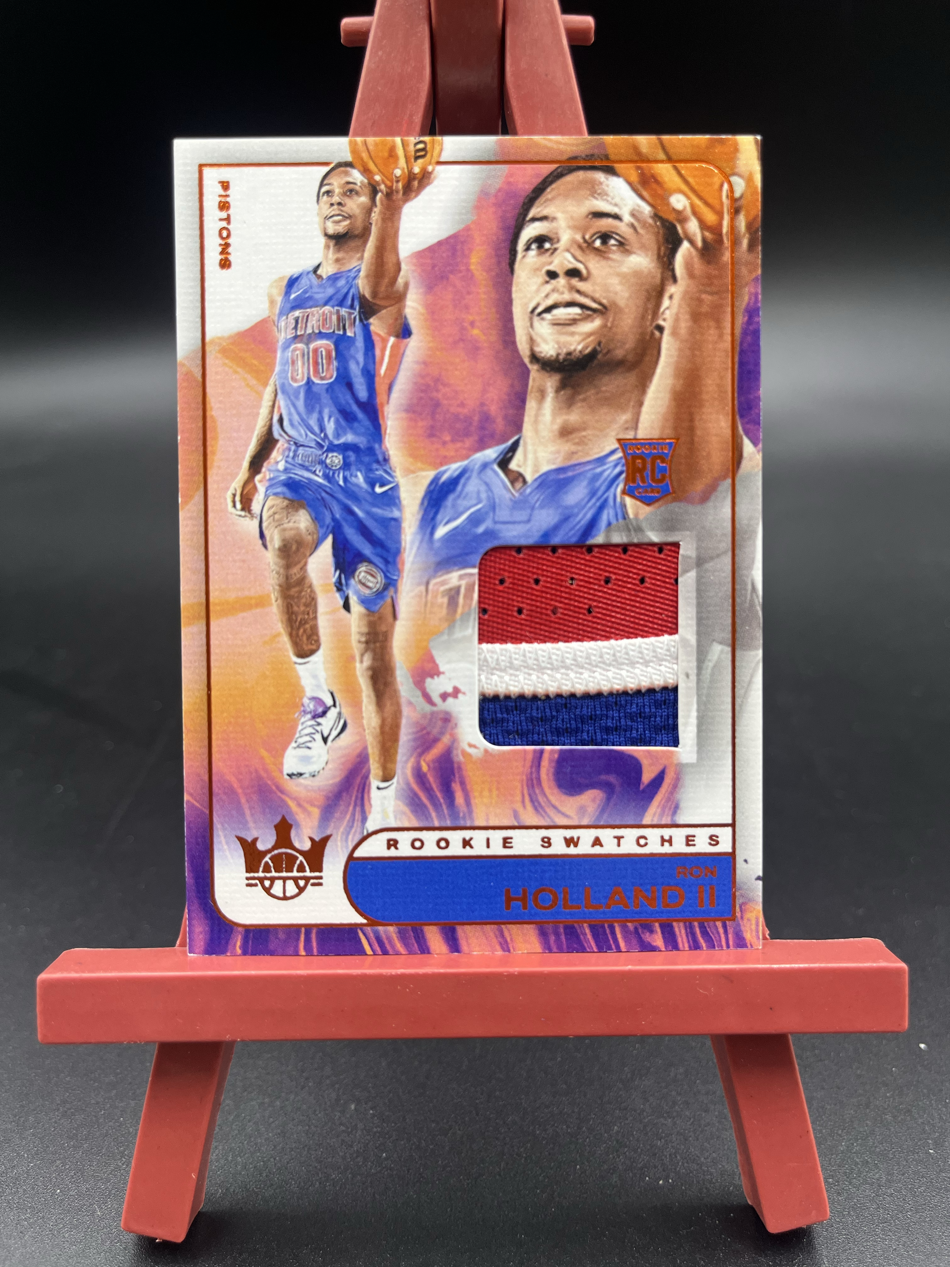 2024-25 Court Kings 油画 RC新秀 Ron Holland II 罗恩 霍兰德 二世 三色暴力球衣物料切割 橙平行 25/49编 卡品如图 【优质物料专场】泽29