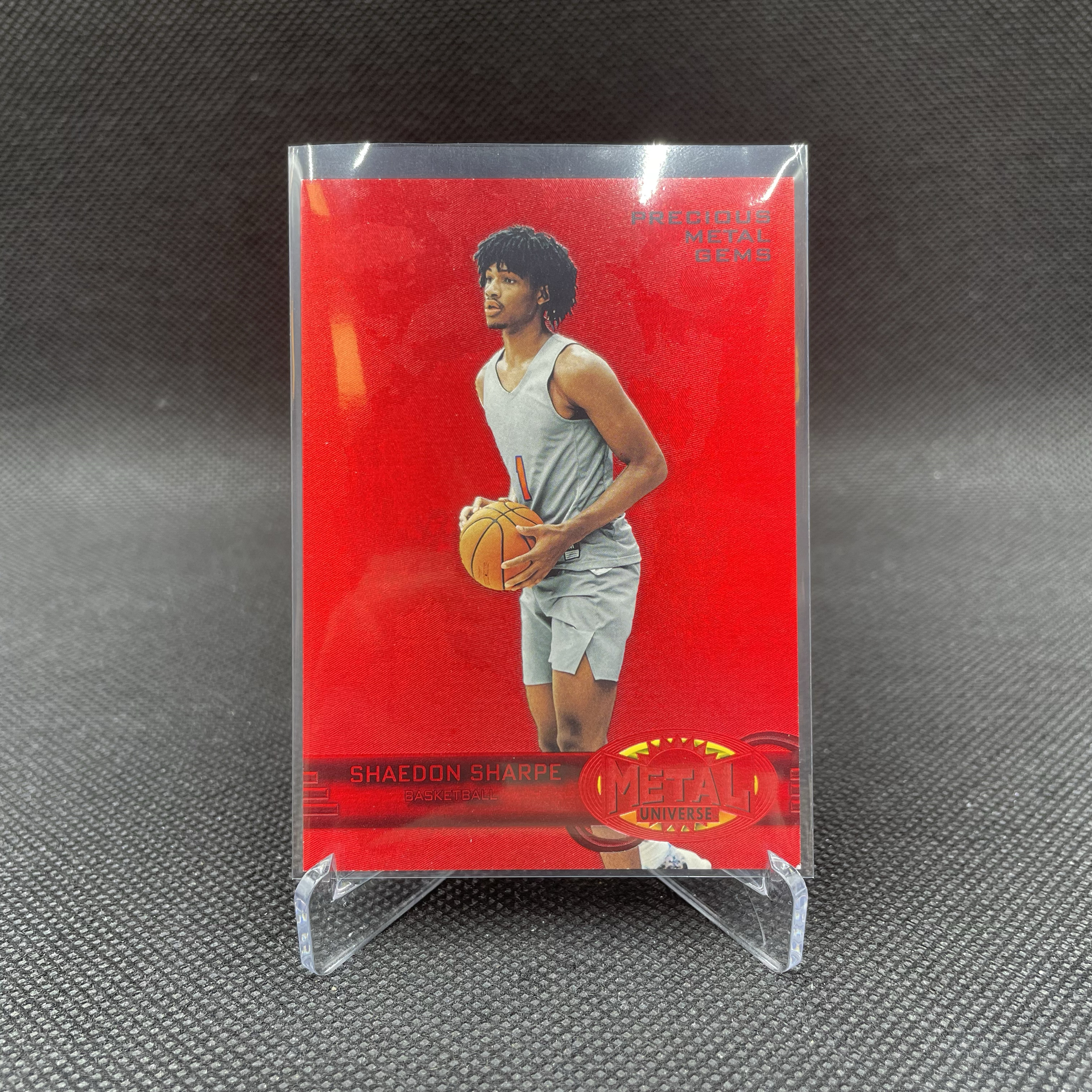 2022 SkyBox Metal Universe Shaedon Sharpe RC 金属宇宙 开拓者 新秀 谢登 夏普 072/100编 红宝石 红宝 PMG 顶级复刻老特 第二张 品如图 wy