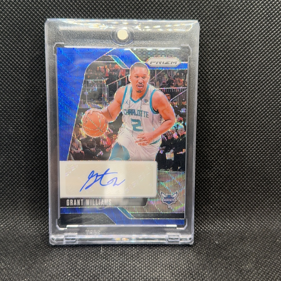 【Roseee代卖】2024-25 Panini Prizm Grant Williams Pz 蓝波纹折 折射 贴签 签字 格兰特 威廉姆斯 黄蜂 梁丁