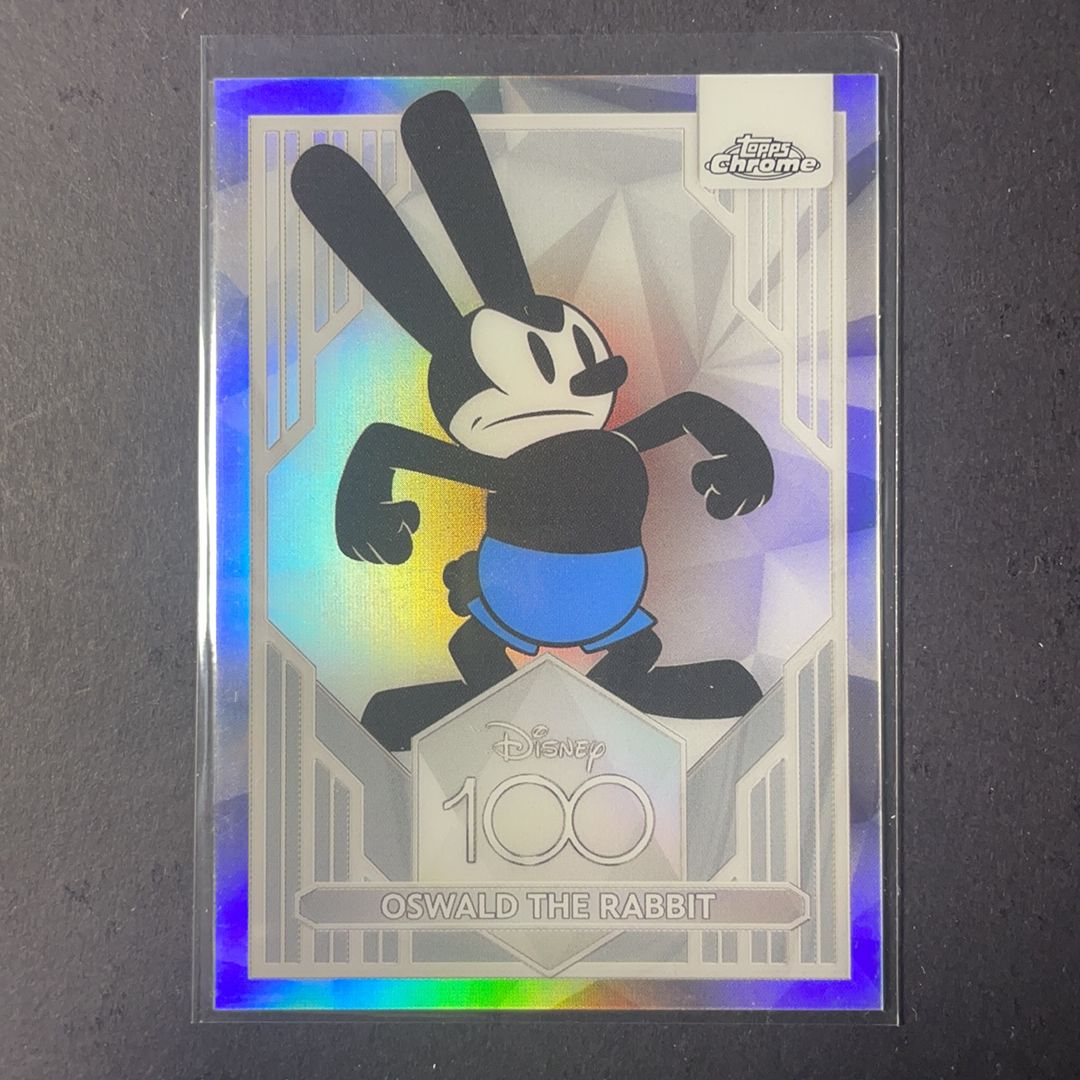2024 Topps Disney 迪士尼100周年 幸运兔奥斯华 序号10 base银折射 2023 Topps Chrome Disney 迪士尼100周年 迪士尼元年系列